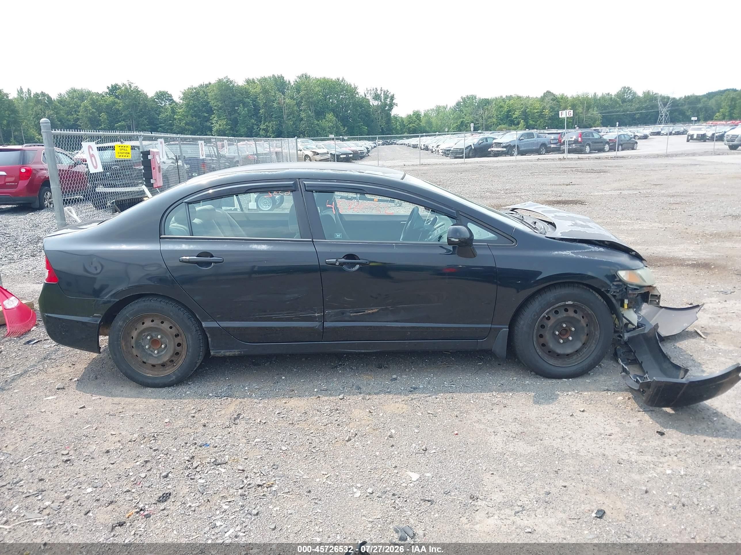 2010 Honda Civic Lx Black vin: 2HGFA1F51AH564934