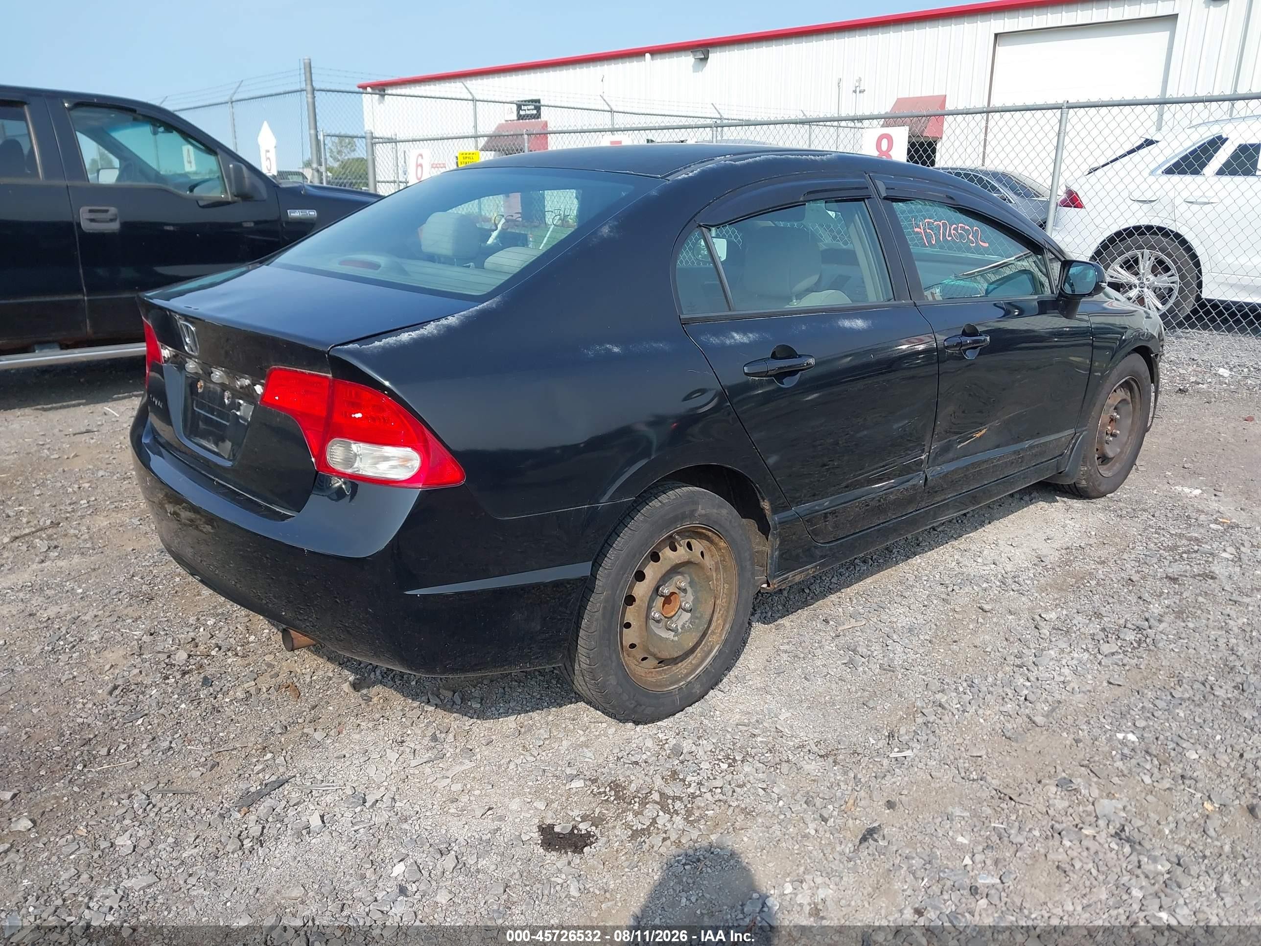 2010 Honda Civic Lx Black vin: 2HGFA1F51AH564934