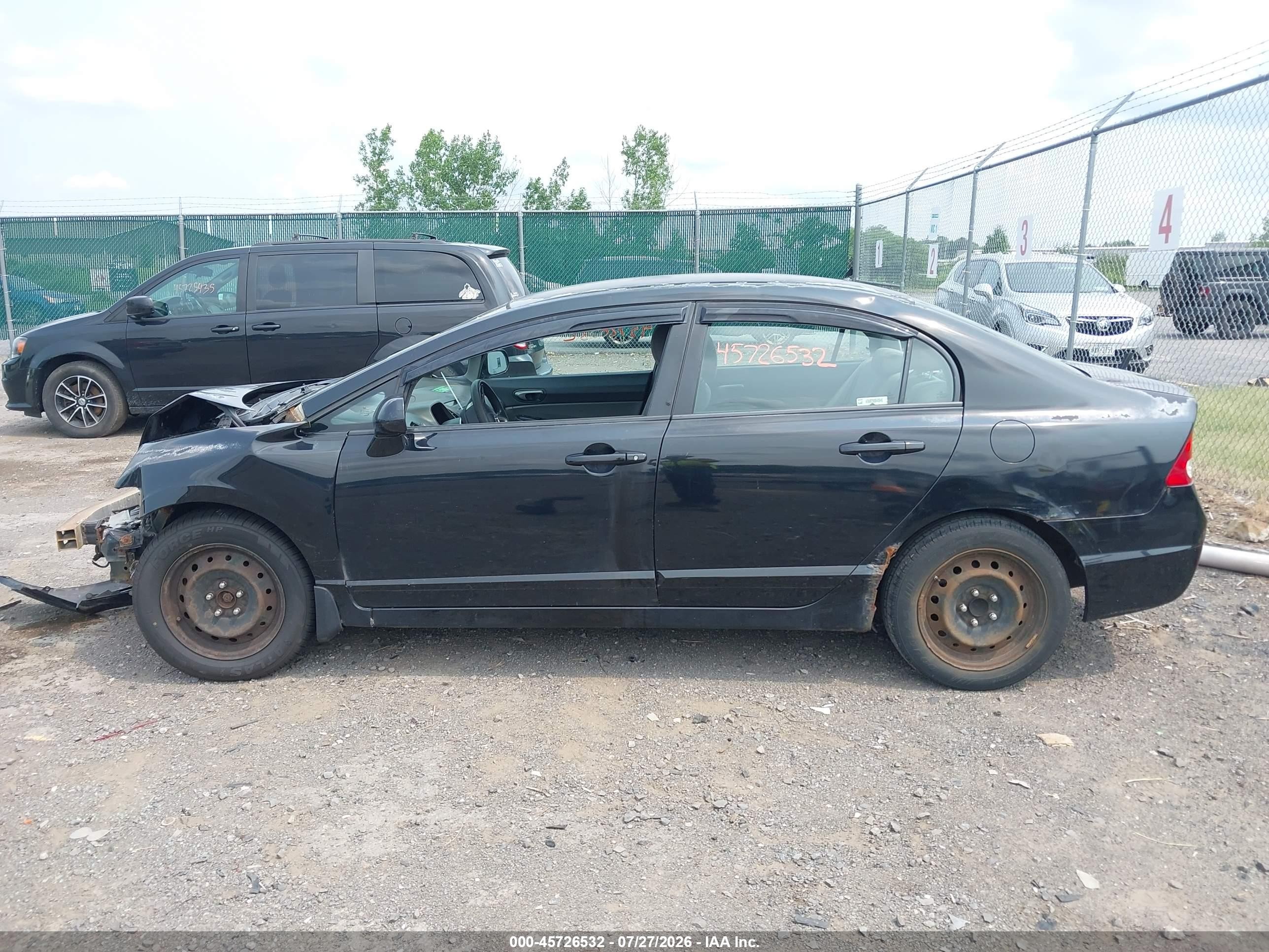 2010 Honda Civic Lx Black vin: 2HGFA1F51AH564934
