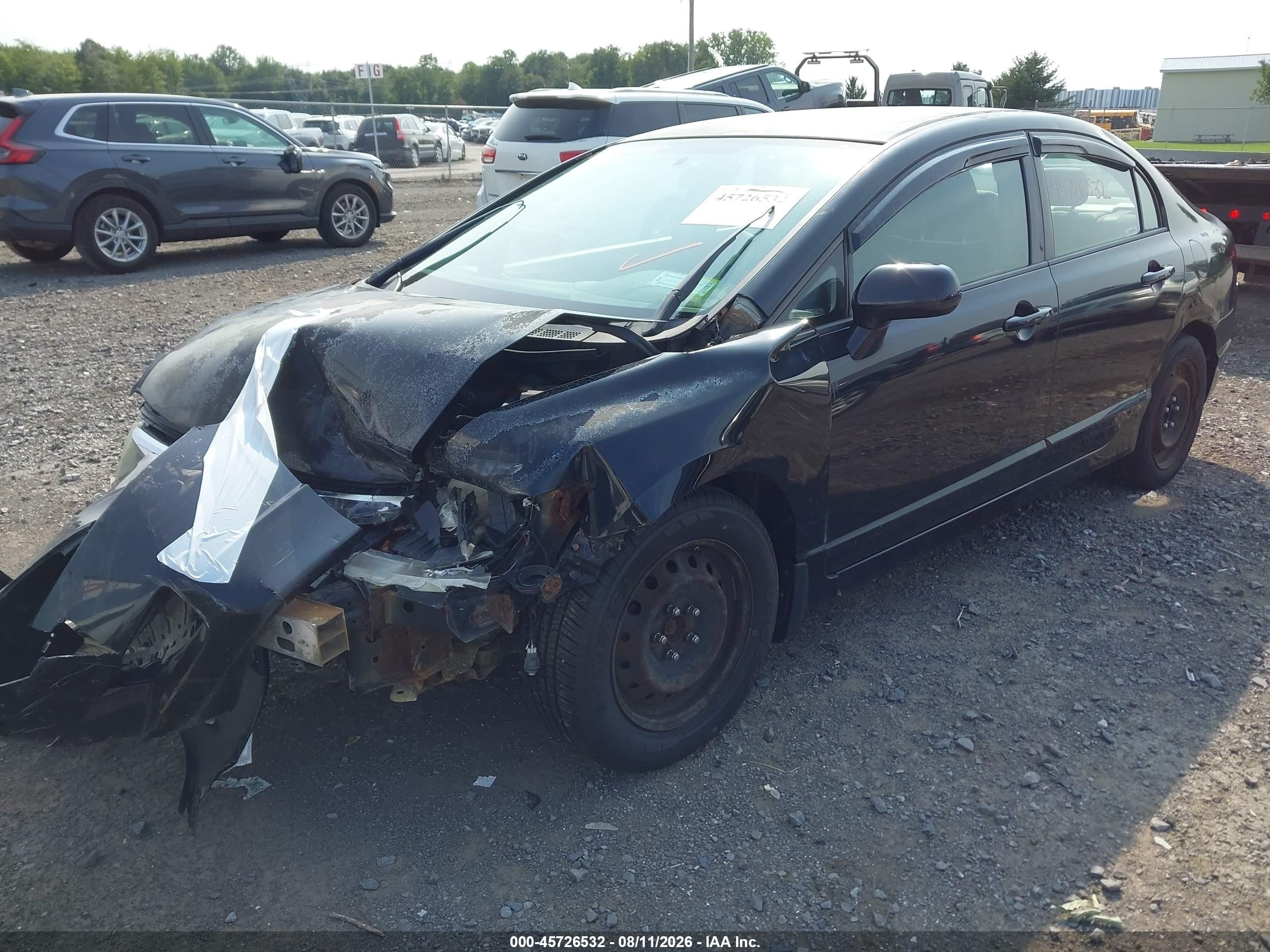 2010 Honda Civic Lx Black vin: 2HGFA1F51AH564934