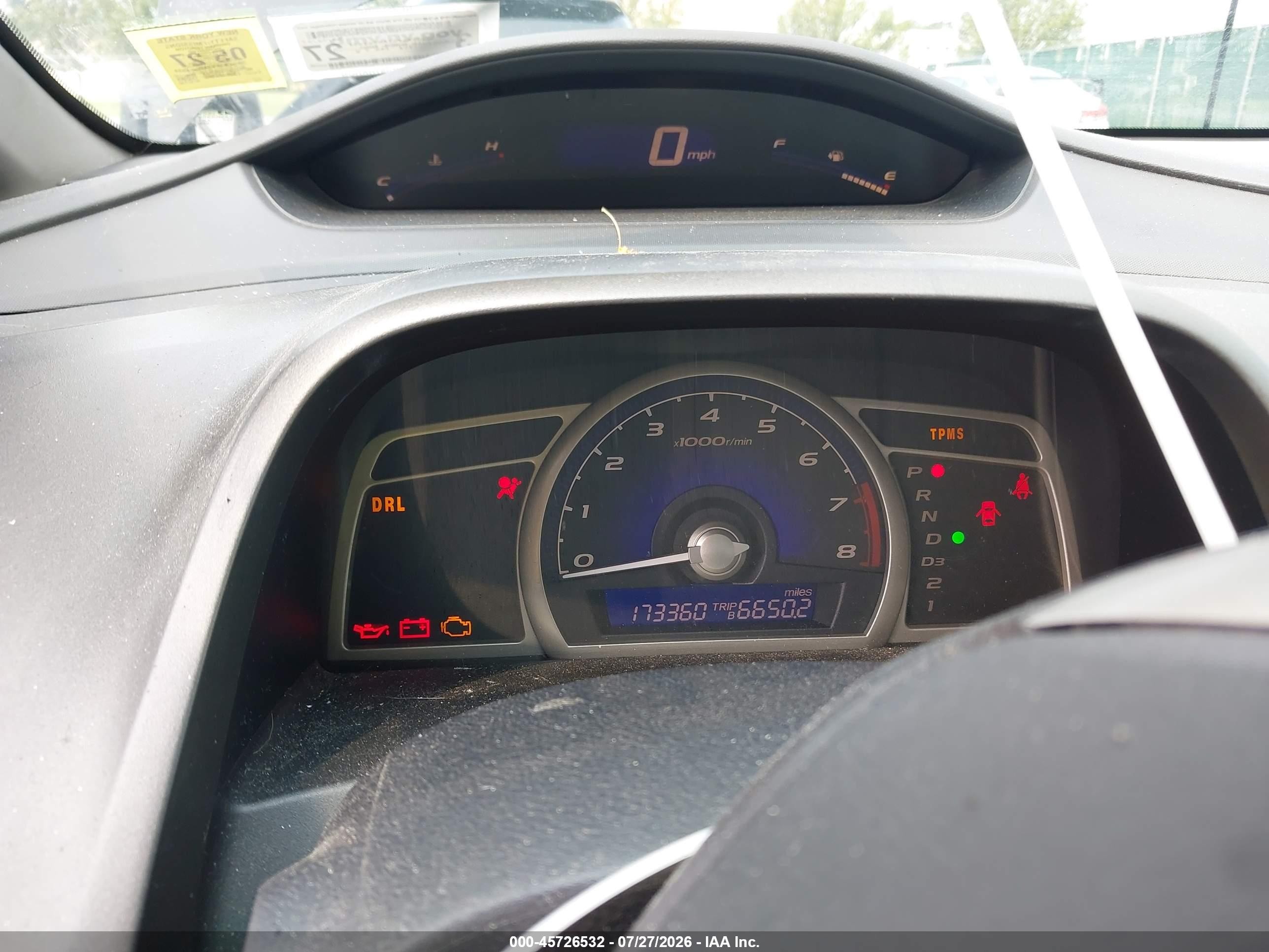 2010 Honda Civic Lx Black vin: 2HGFA1F51AH564934