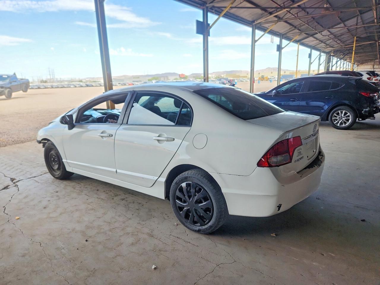 2010 Honda Civic Lx White vin: 2HGFA1F51AH565176