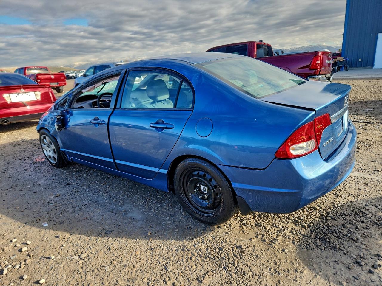 2010 Honda Civic Lx Blue vin: 2HGFA1F51AH566960