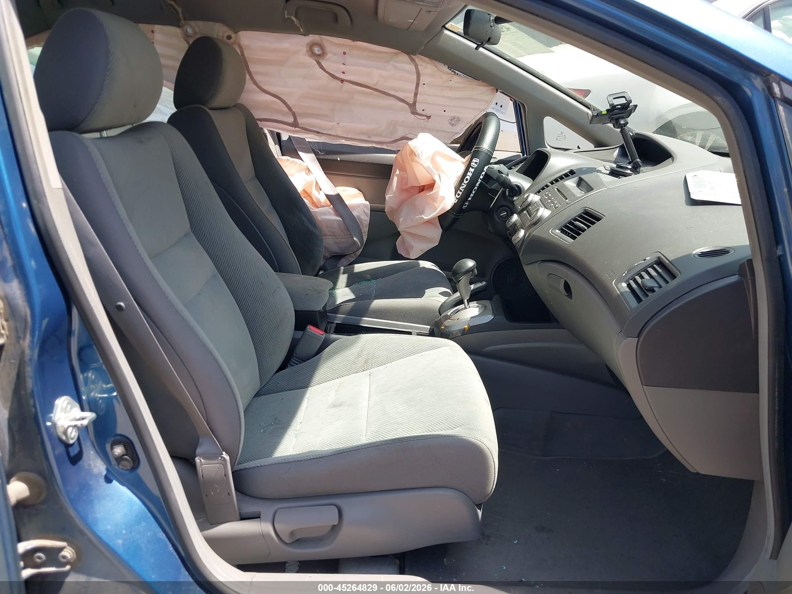 2010 Honda Civic Lx Blue vin: 2HGFA1F51AH576811