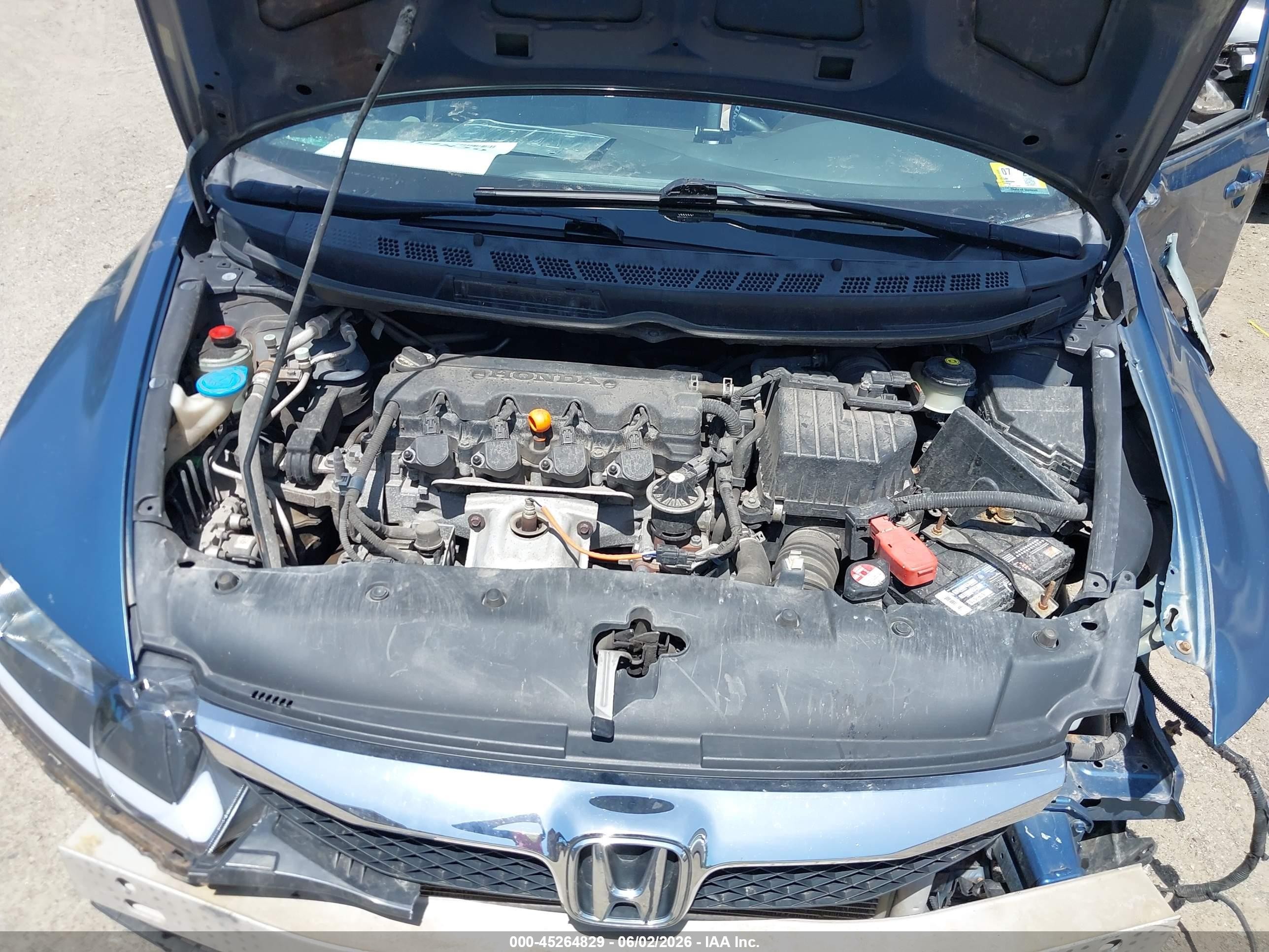 2010 Honda Civic Lx Blue vin: 2HGFA1F51AH576811