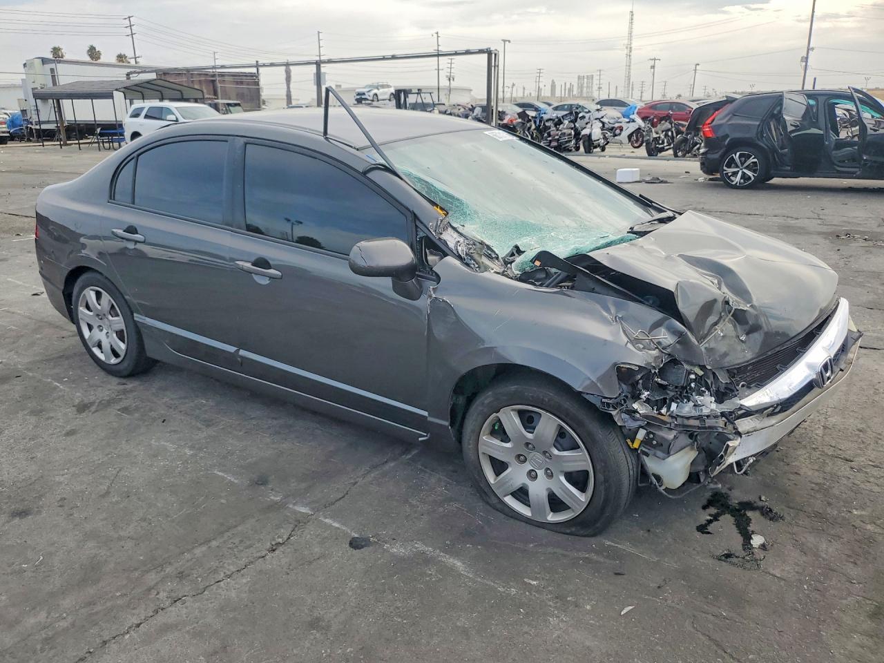 2010 Honda Civic Lx Серый vin: 2HGFA1F51AH583774