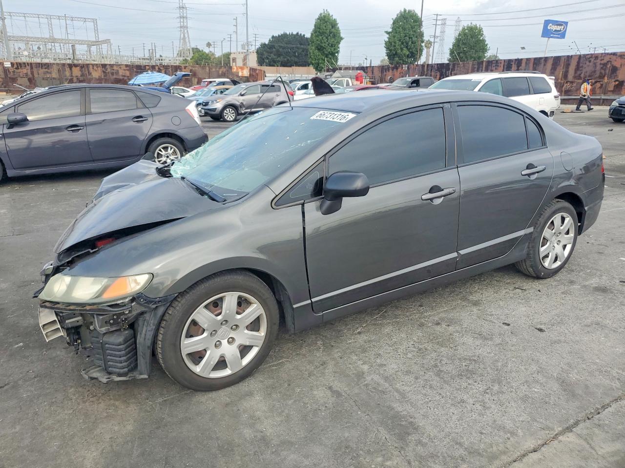 2010 Honda Civic Lx Серый vin: 2HGFA1F51AH583774
