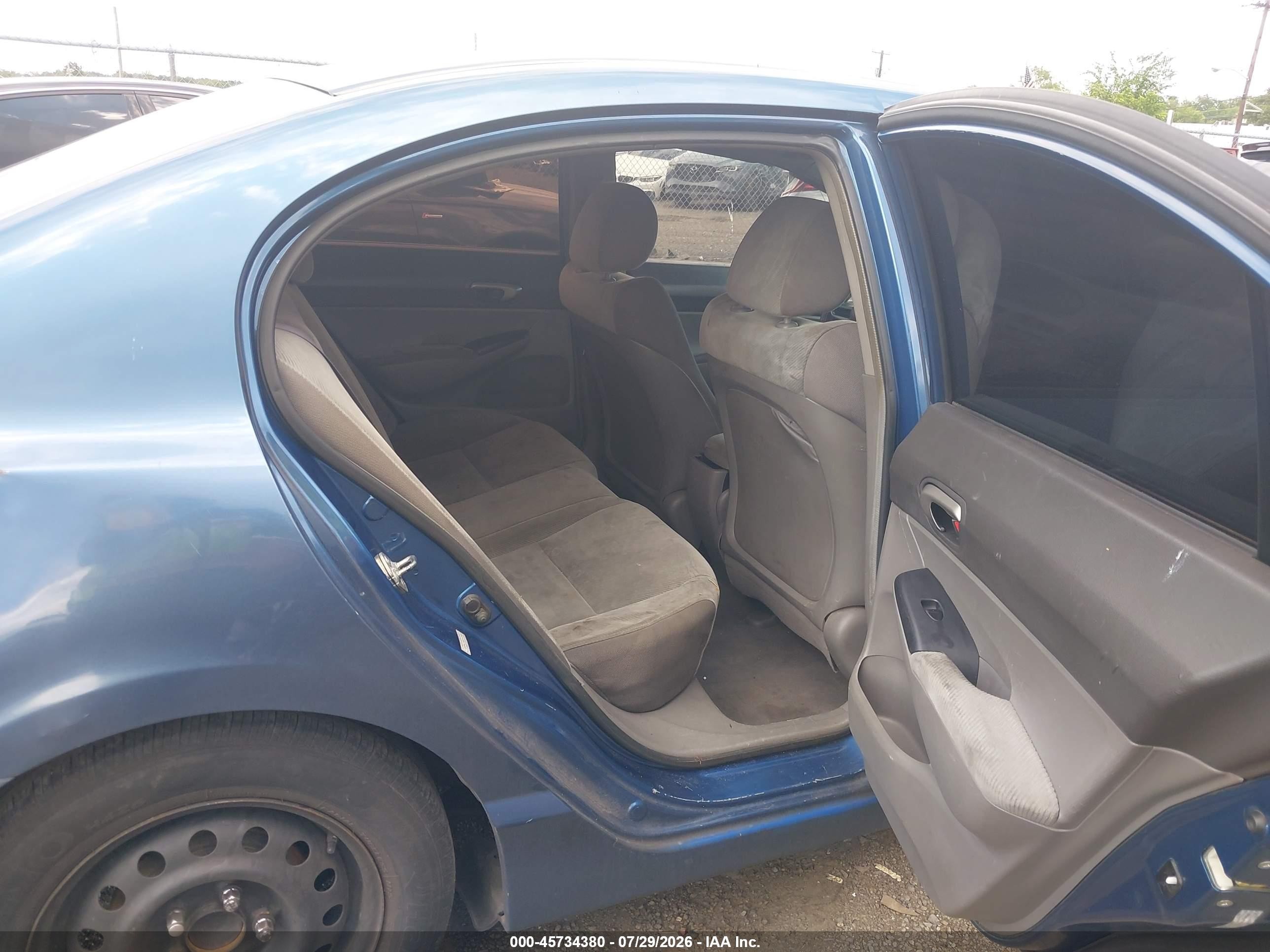 2010 Honda Civic Lx Blue vin: 2HGFA1F51AH583838