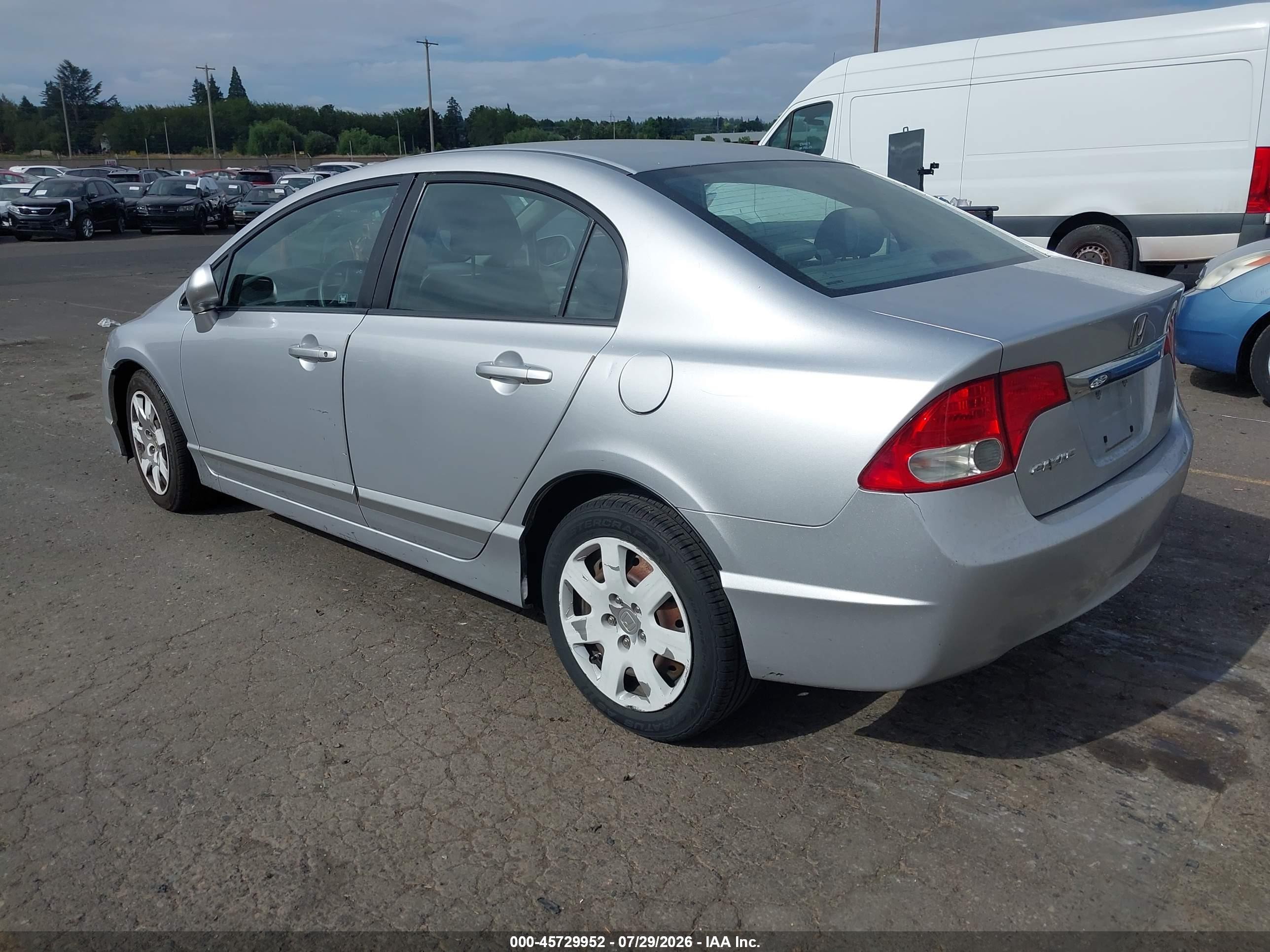 2011 Honda Civic Lx Silver vin: 2HGFA1F51BH302980
