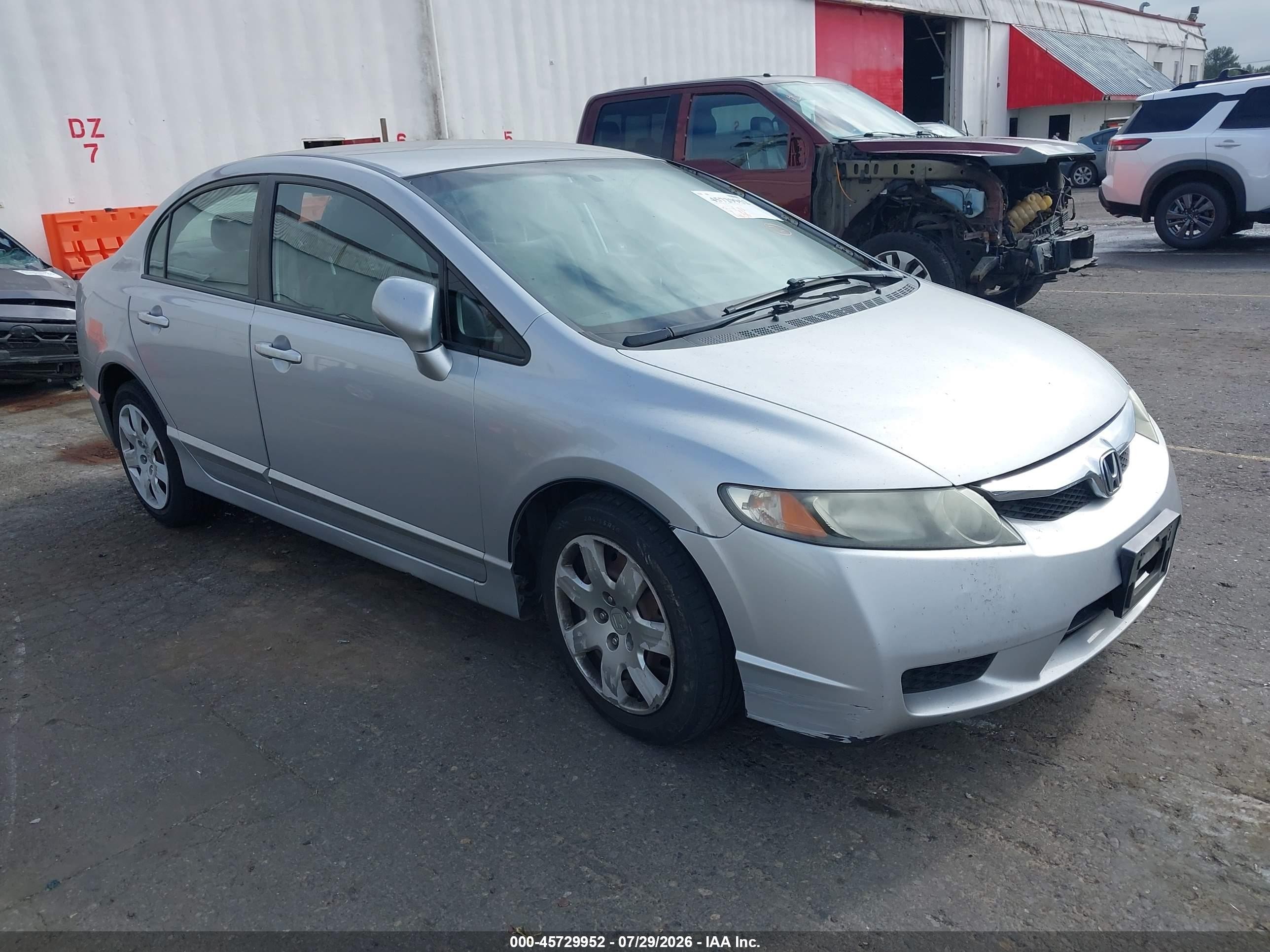 2011 Honda Civic Lx Silver vin: 2HGFA1F51BH302980