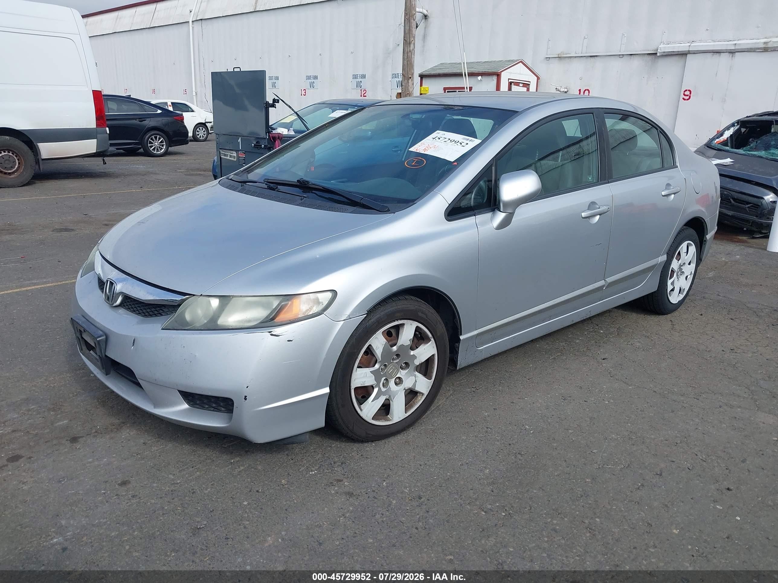 2011 Honda Civic Lx Silver vin: 2HGFA1F51BH302980
