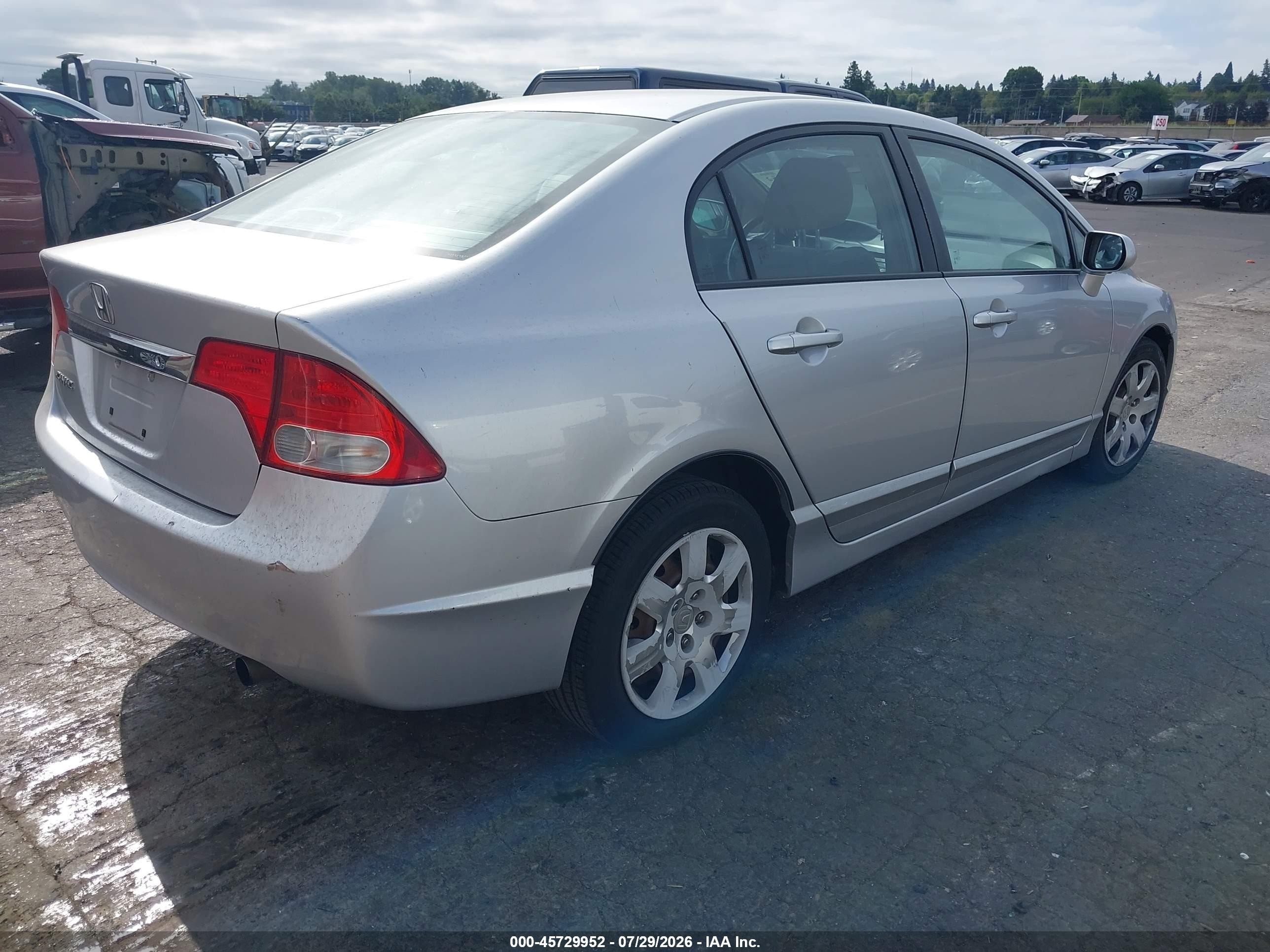 2011 Honda Civic Lx Silver vin: 2HGFA1F51BH302980