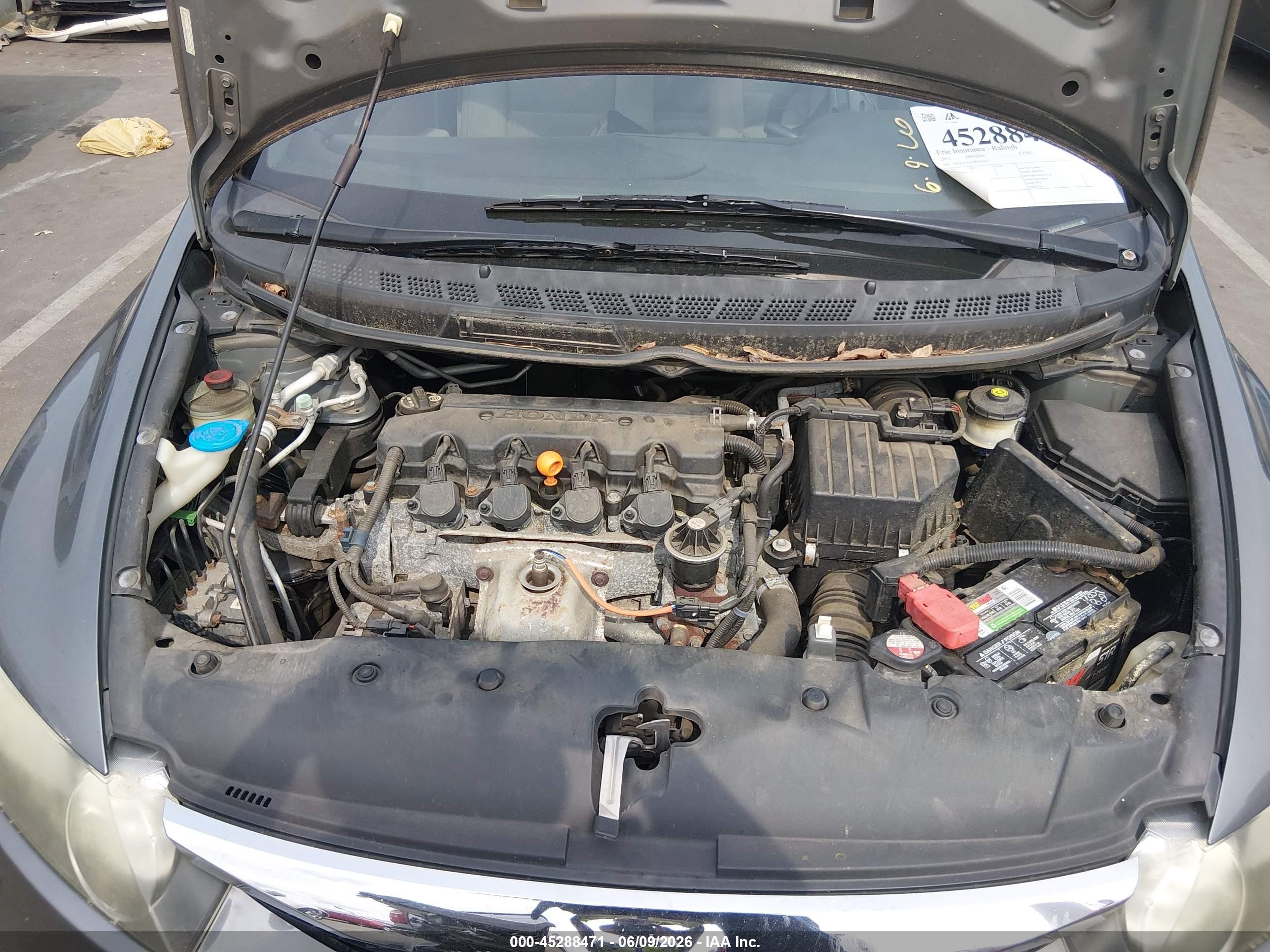 2011 Honda Civic Lx Gray vin: 2HGFA1F51BH303675