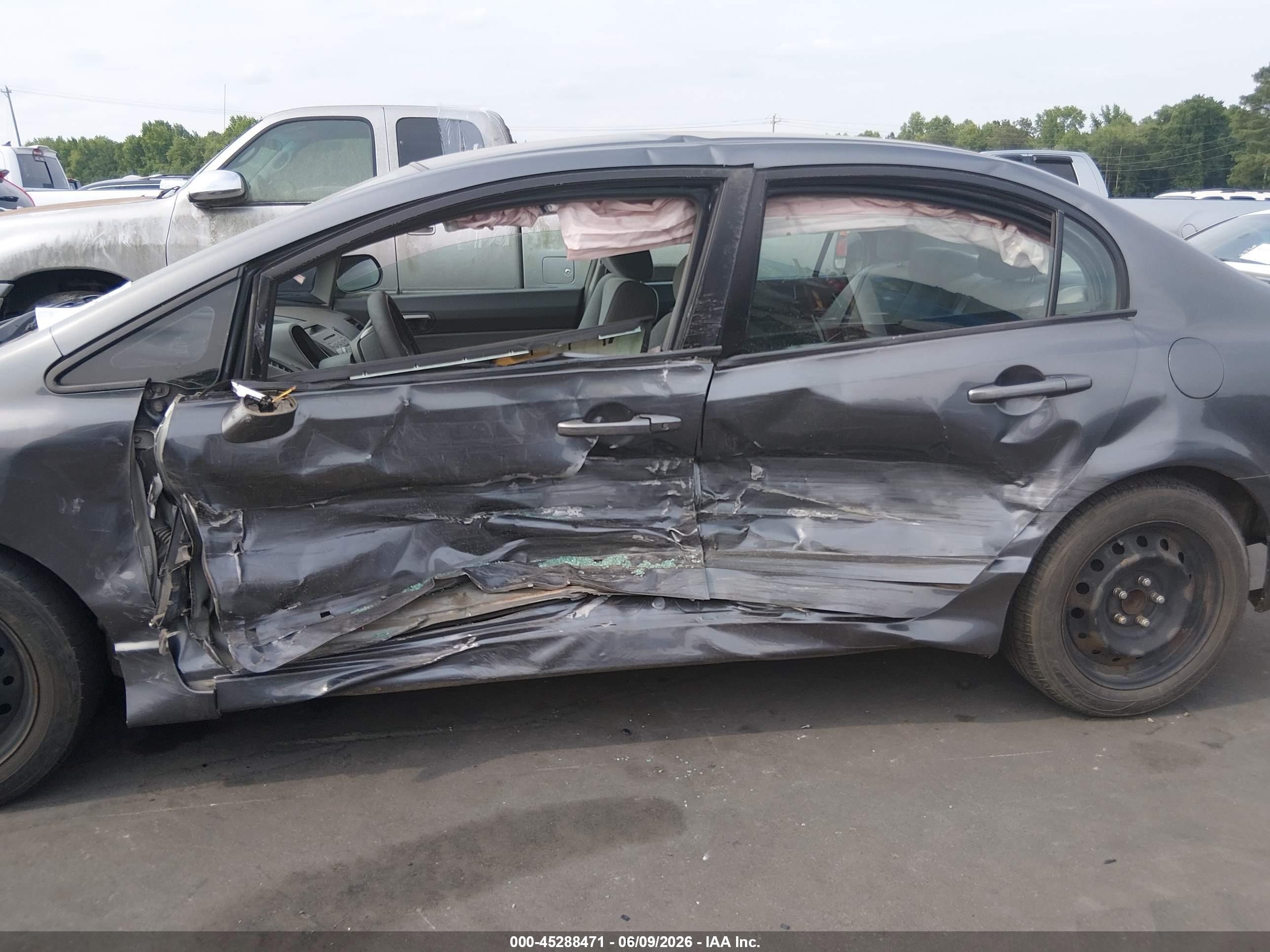 2011 Honda Civic Lx Gray vin: 2HGFA1F51BH303675