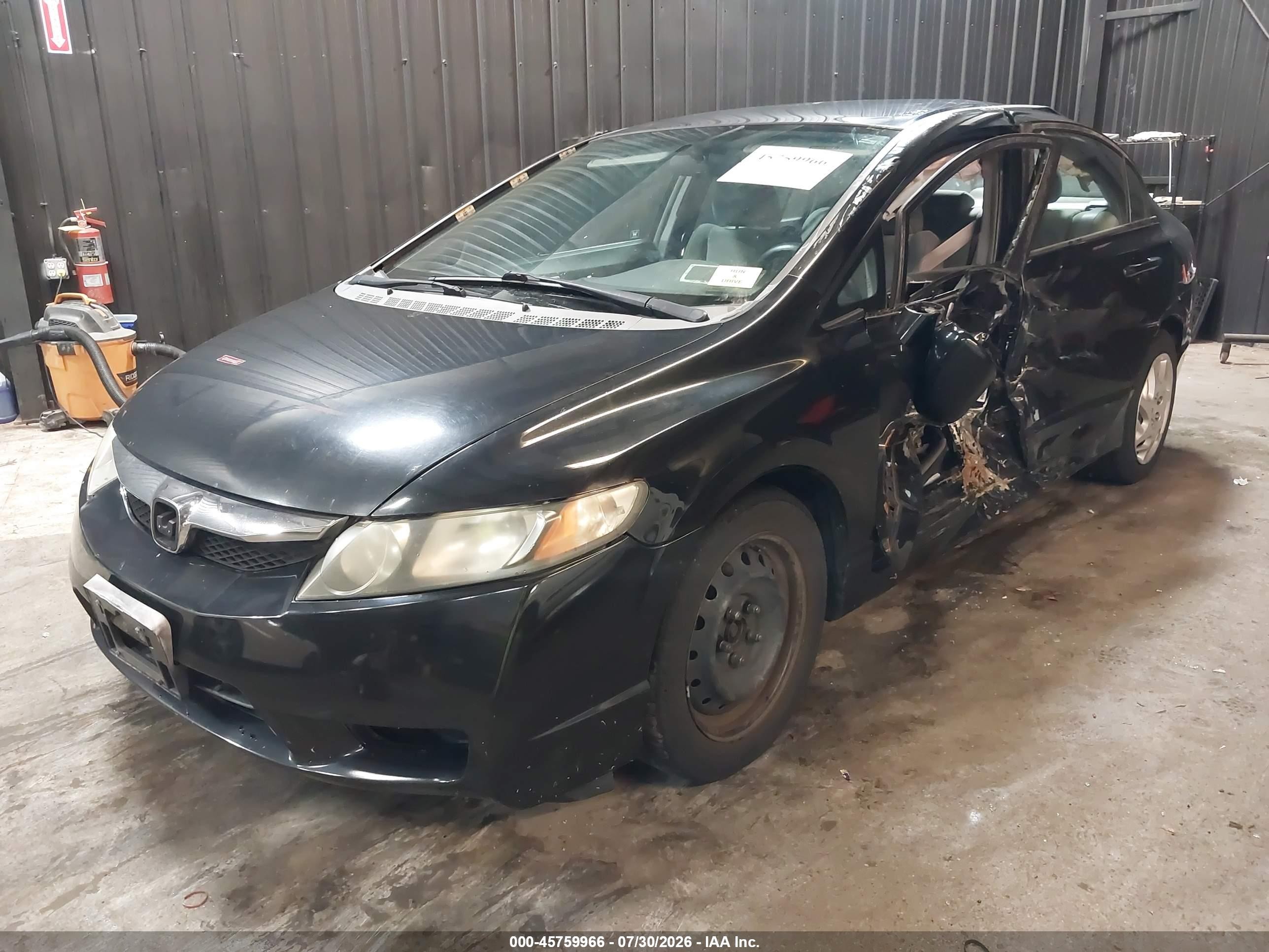 2011 Honda Civic Lx Black vin: 2HGFA1F51BH308942