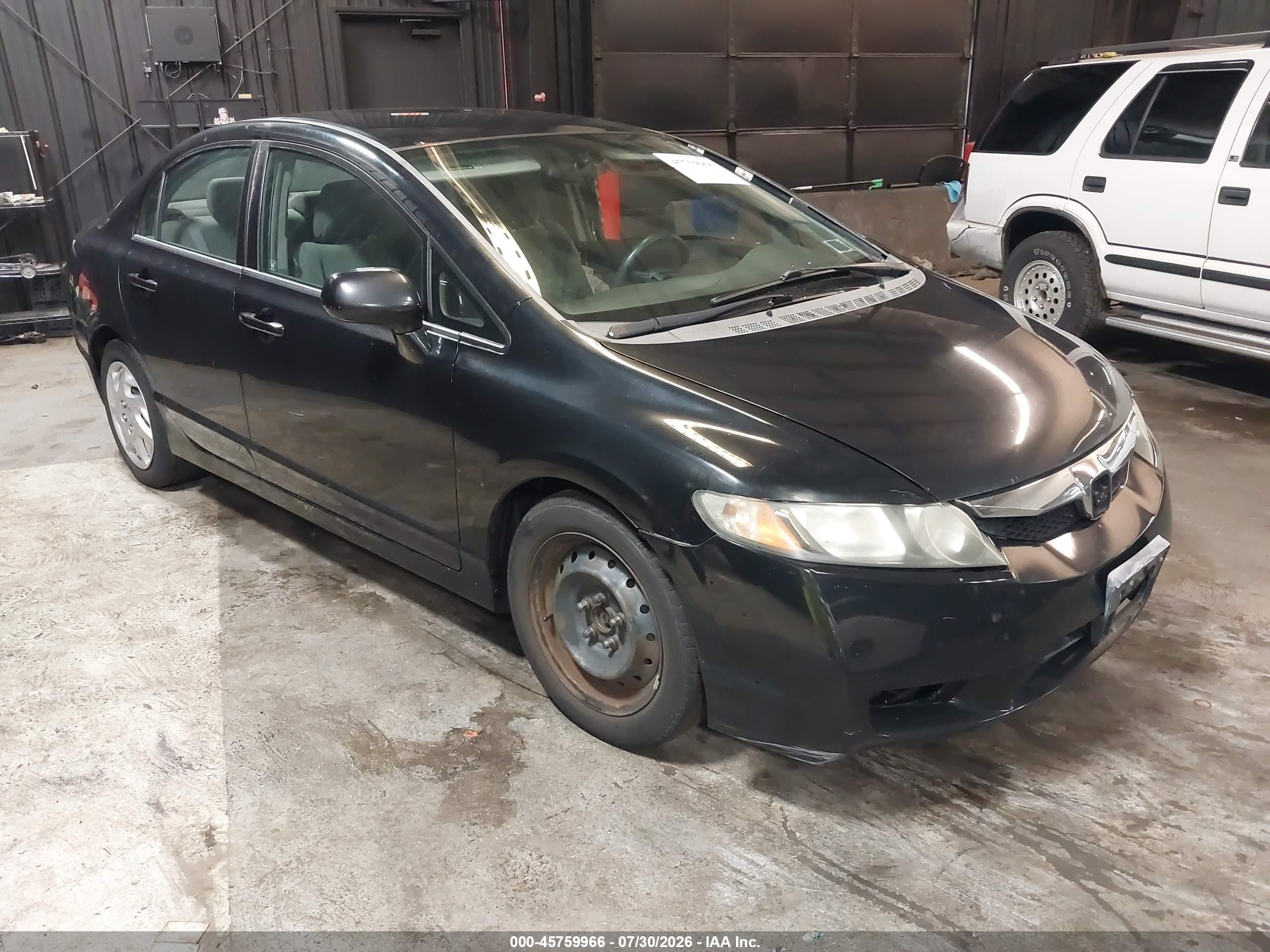 2011 Honda Civic Lx Black vin: 2HGFA1F51BH308942