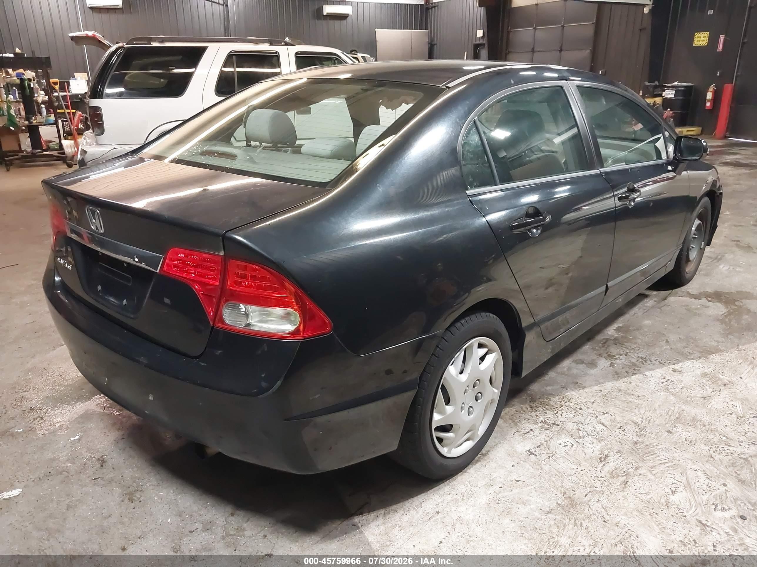 2011 Honda Civic Lx Black vin: 2HGFA1F51BH308942