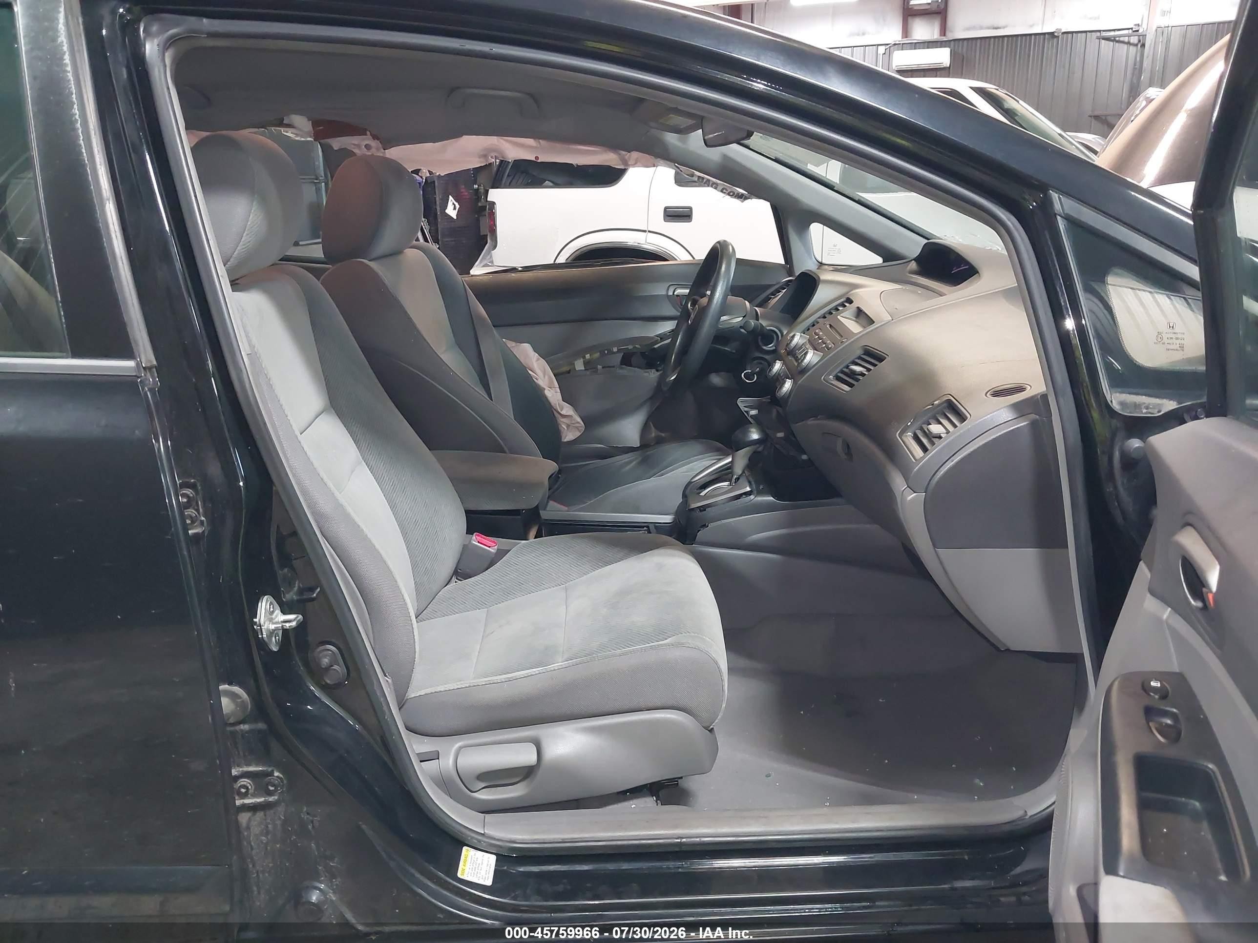 2011 Honda Civic Lx Black vin: 2HGFA1F51BH308942