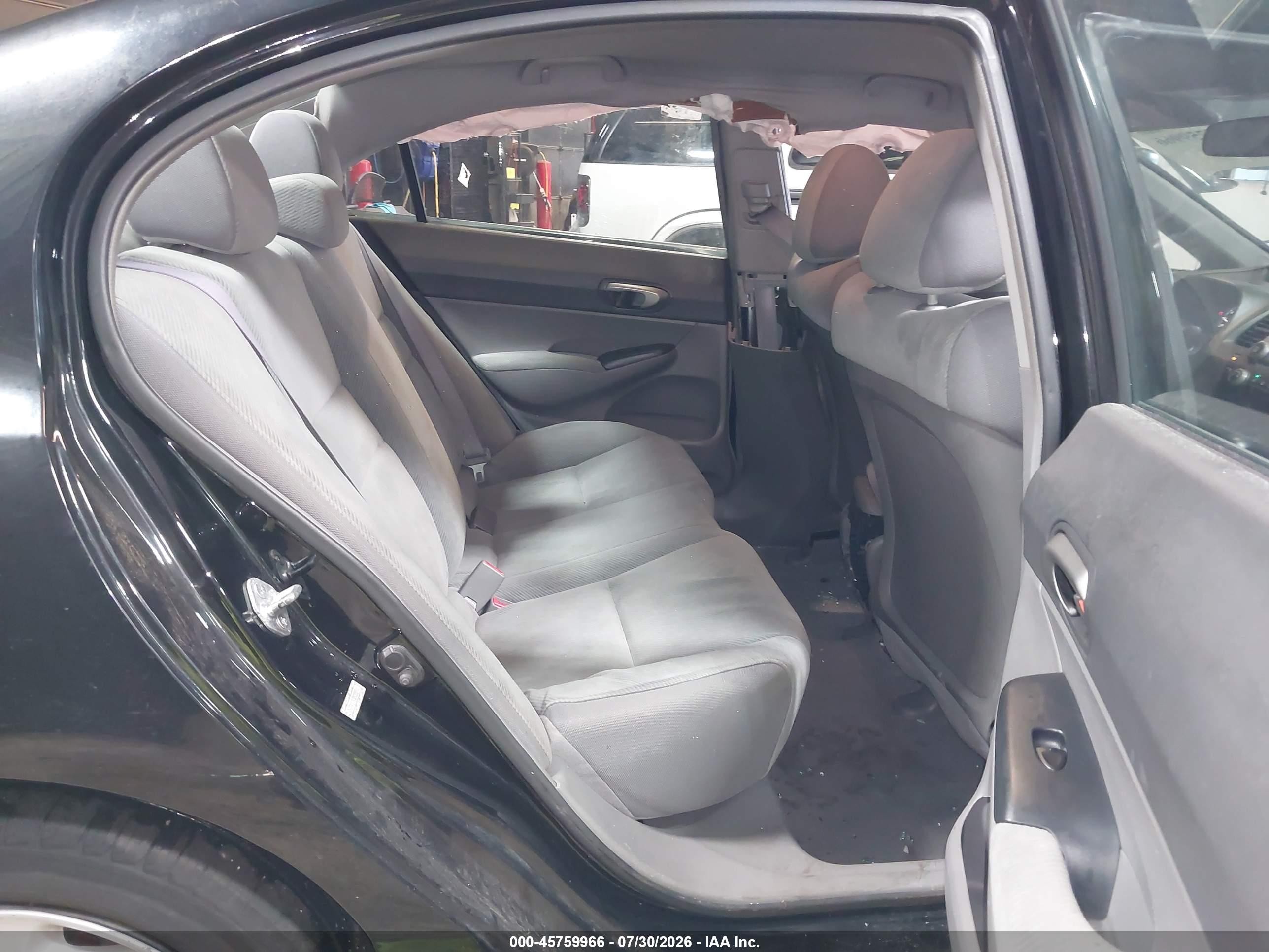 2011 Honda Civic Lx Black vin: 2HGFA1F51BH308942