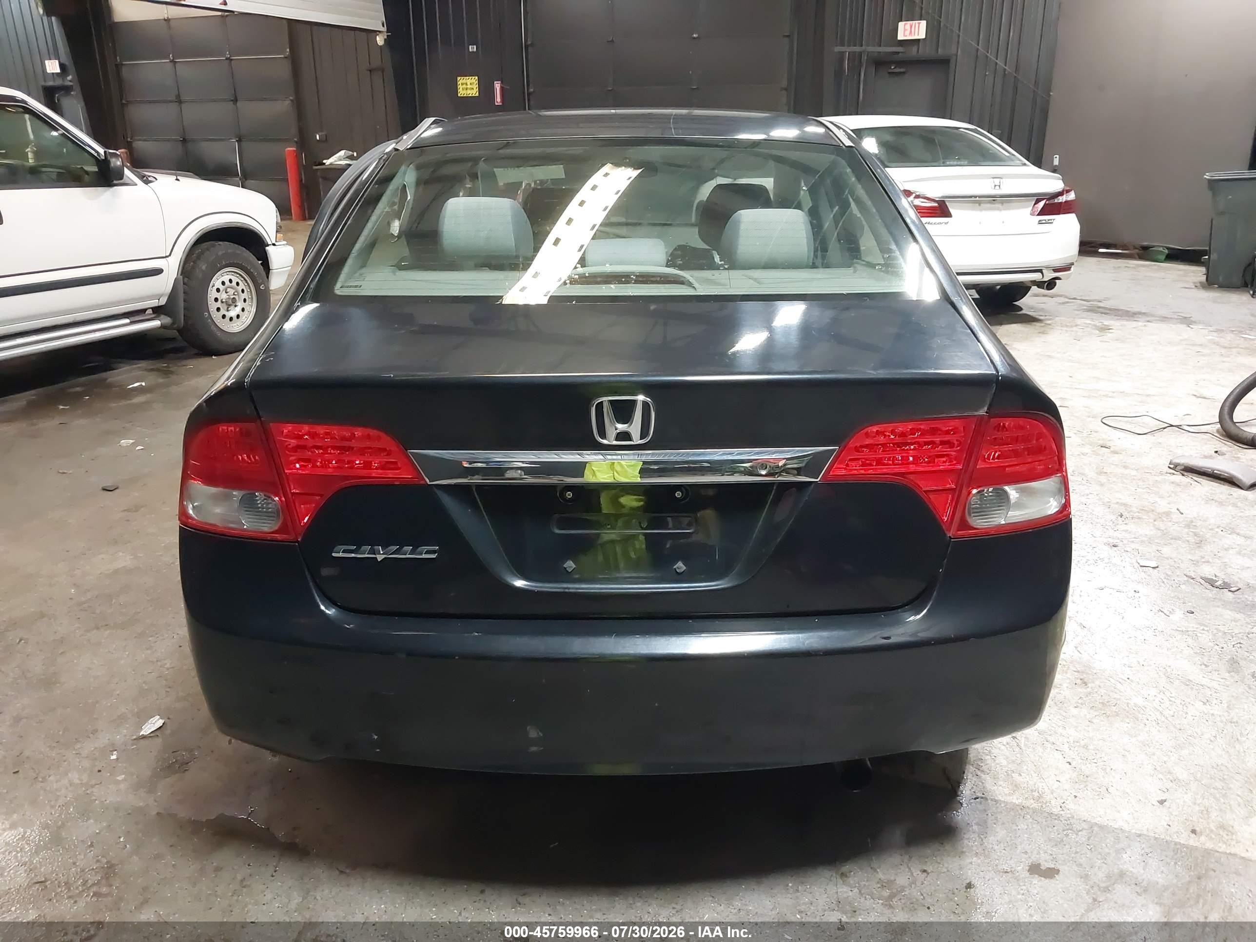 2011 Honda Civic Lx Black vin: 2HGFA1F51BH308942