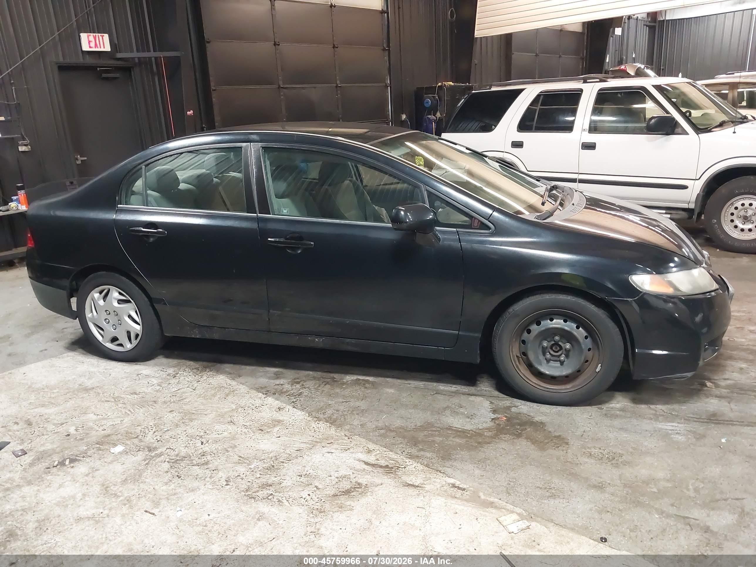 2011 Honda Civic Lx Black vin: 2HGFA1F51BH308942