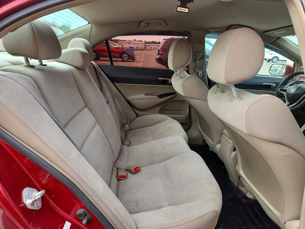 2011 Honda Civic Lx Red vin: 2HGFA1F51BH506016