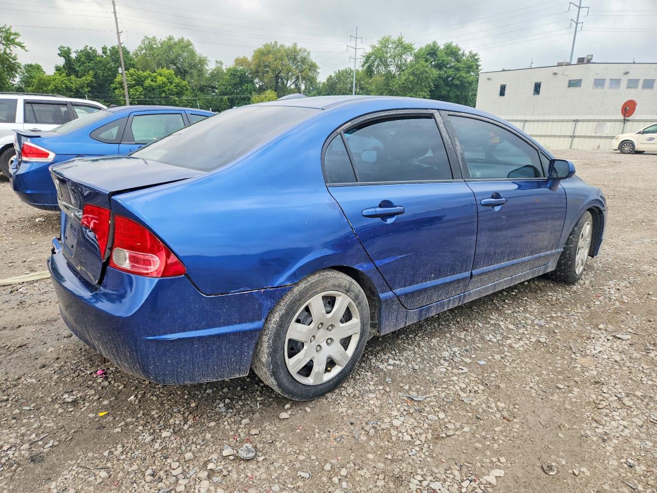 2011 Honda Civic Lx Blue vin: 2HGFA1F51BH510535