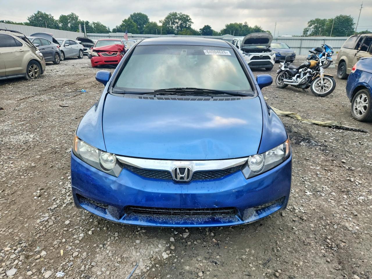 2011 Honda Civic Lx Blue vin: 2HGFA1F51BH510535