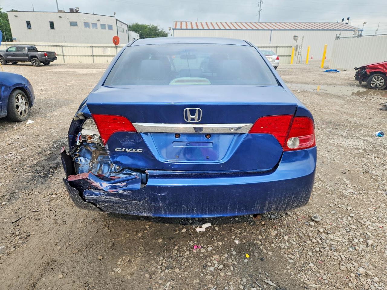 2011 Honda Civic Lx Blue vin: 2HGFA1F51BH510535