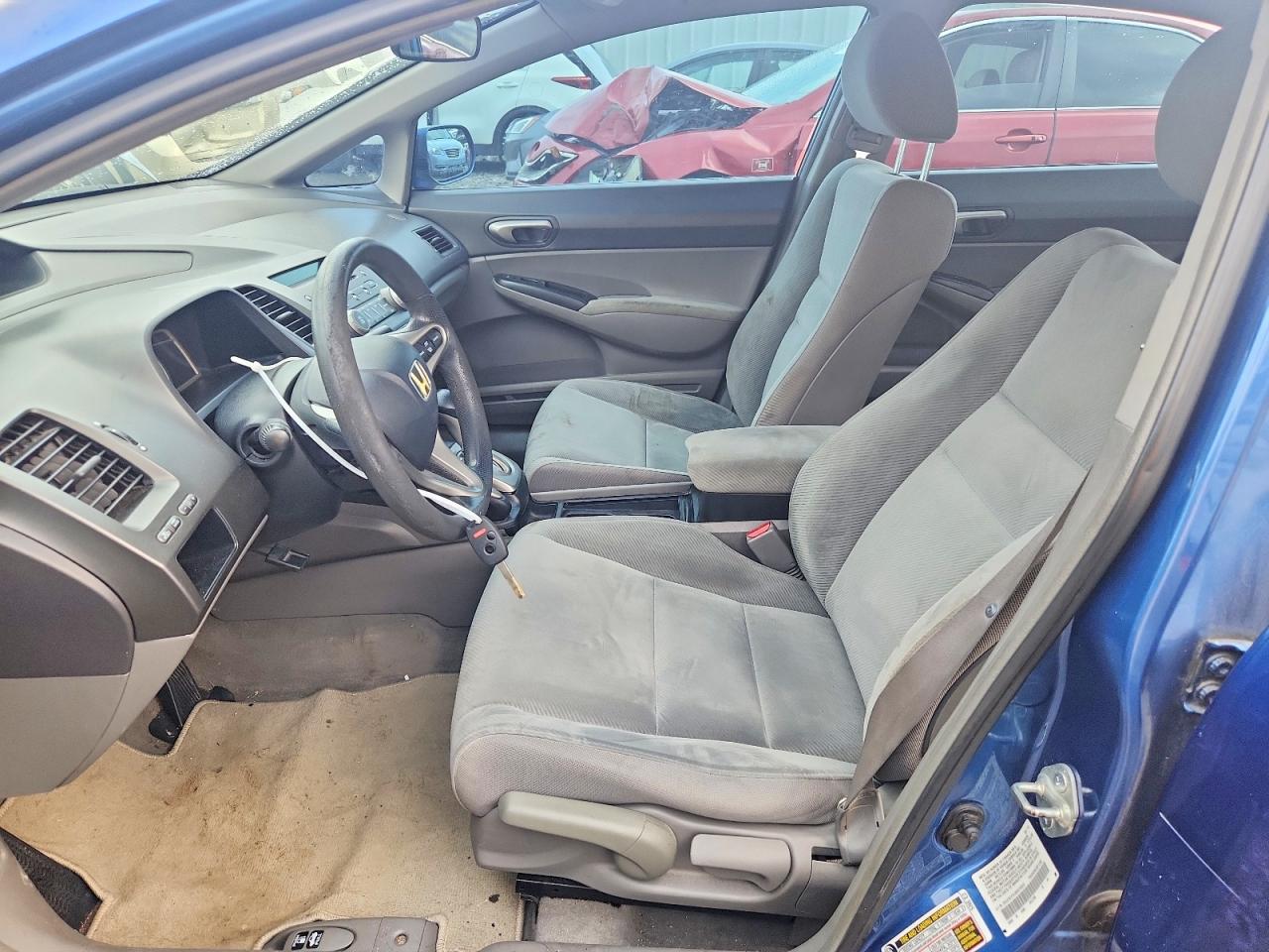 2011 Honda Civic Lx Blue vin: 2HGFA1F51BH510535