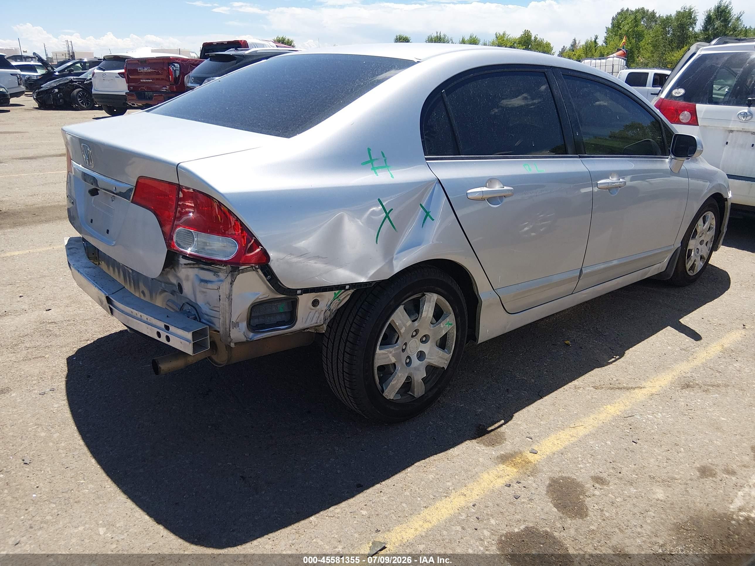 2011 Honda Civic Lx Silver vin: 2HGFA1F51BH531739
