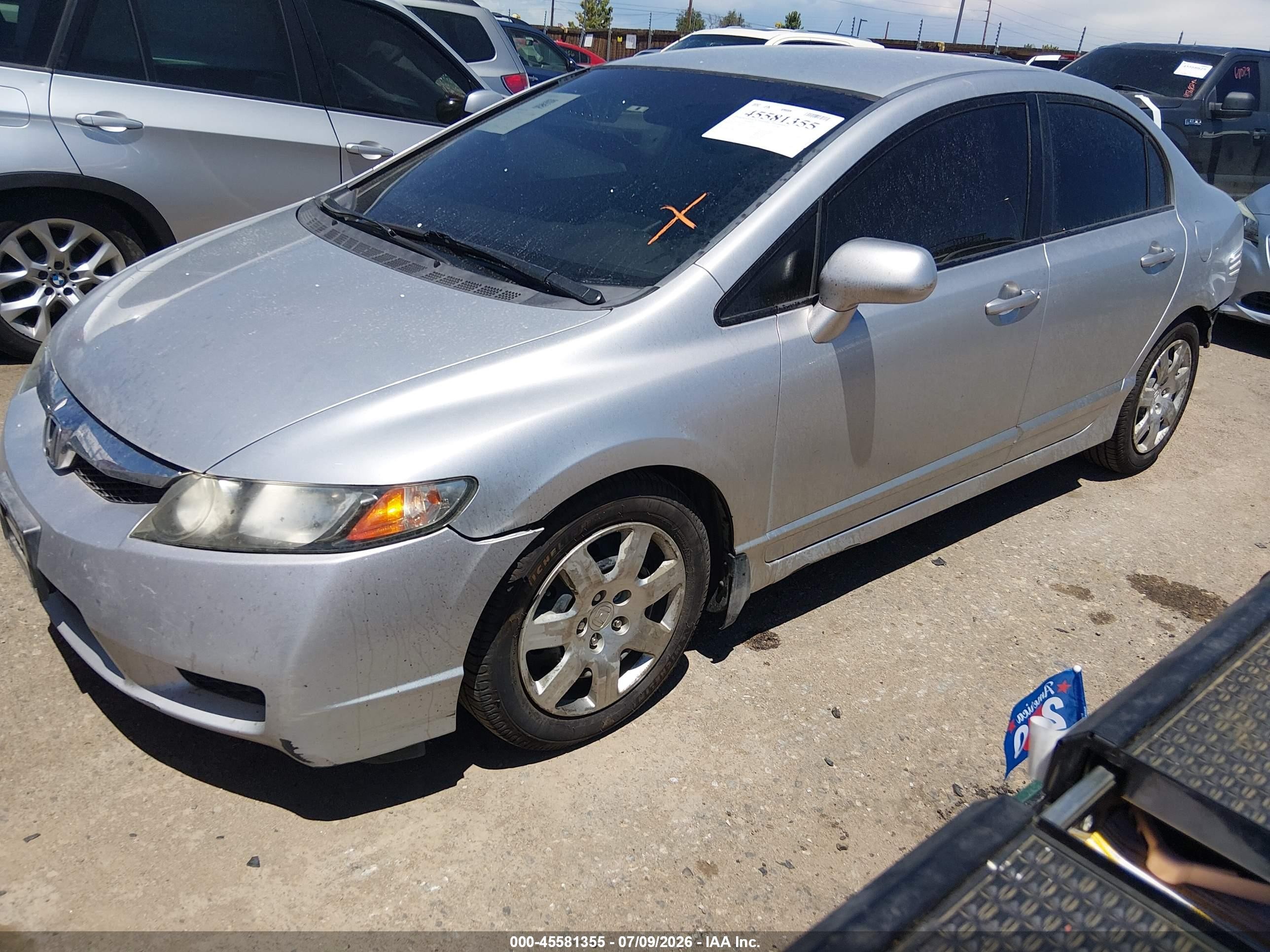 2011 Honda Civic Lx Silver vin: 2HGFA1F51BH531739