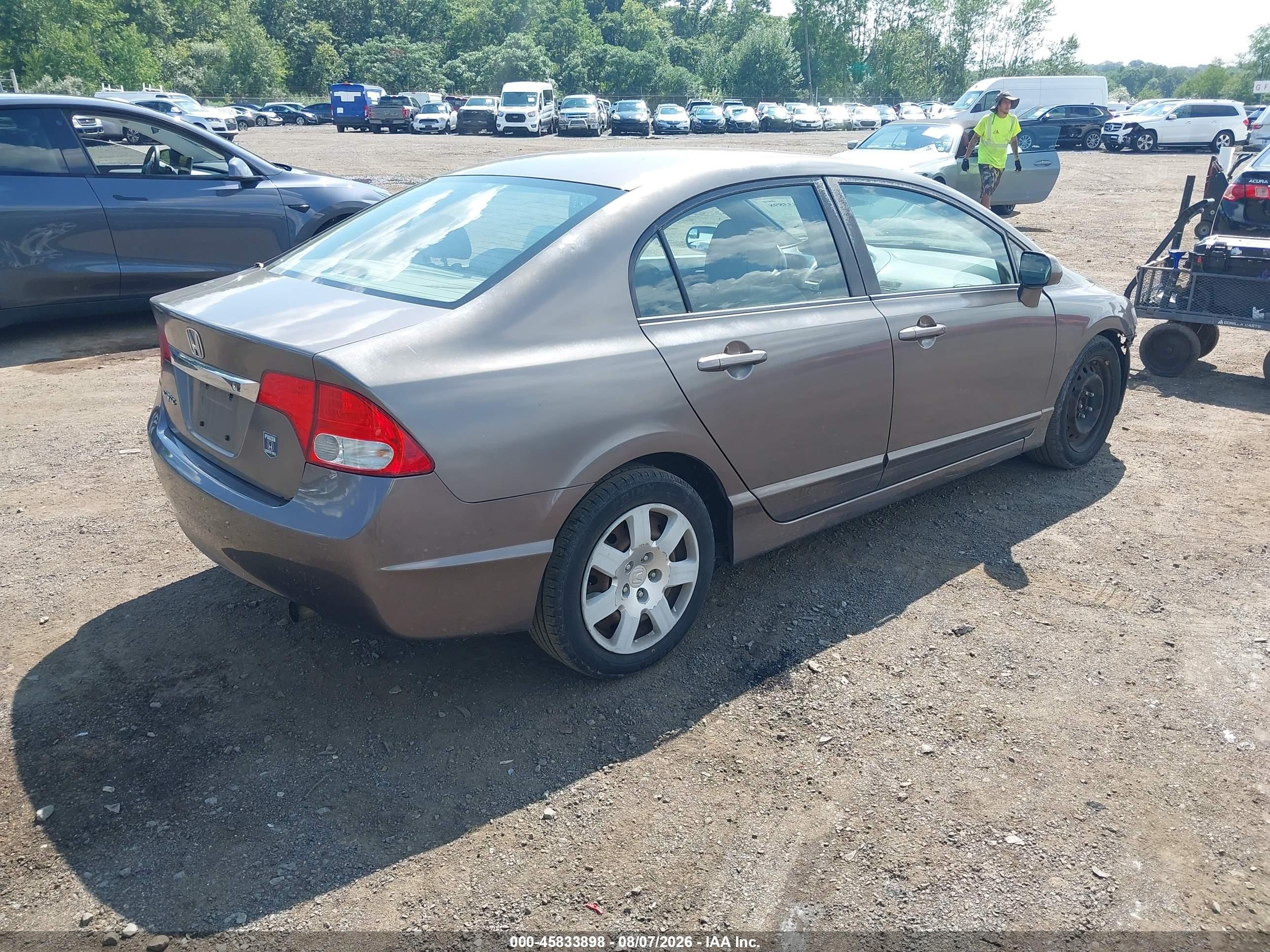 2011 Honda Civic Lx Серый vin: 2HGFA1F51BH532146