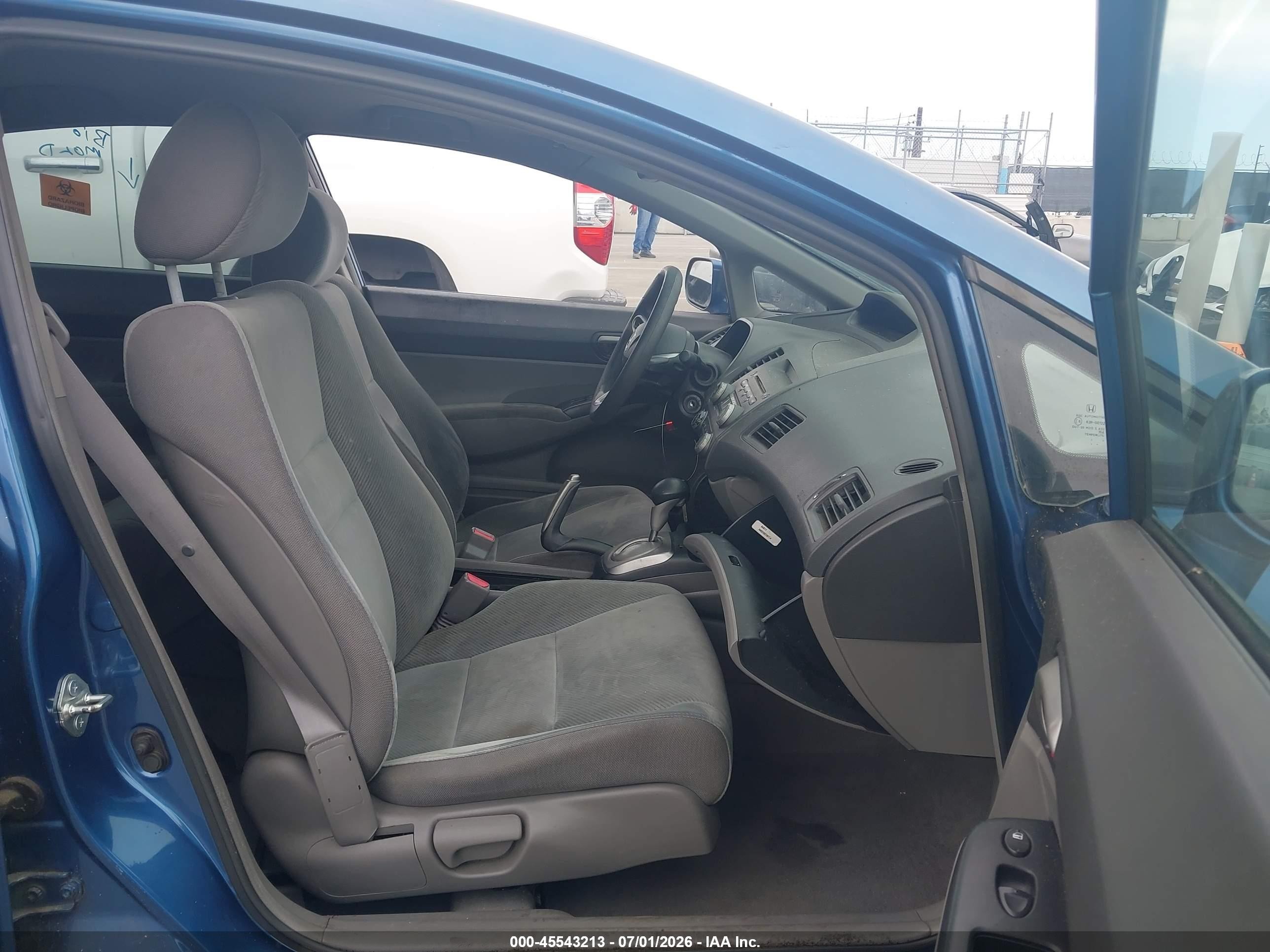 2011 Honda Civic Lx Blue vin: 2HGFA1F51BH533538