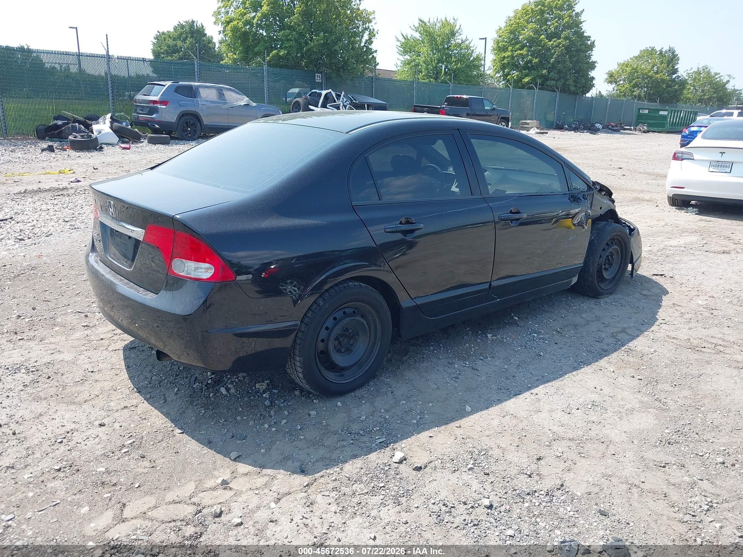 2011 Honda Civic Lx Black vin: 2HGFA1F51BH536715