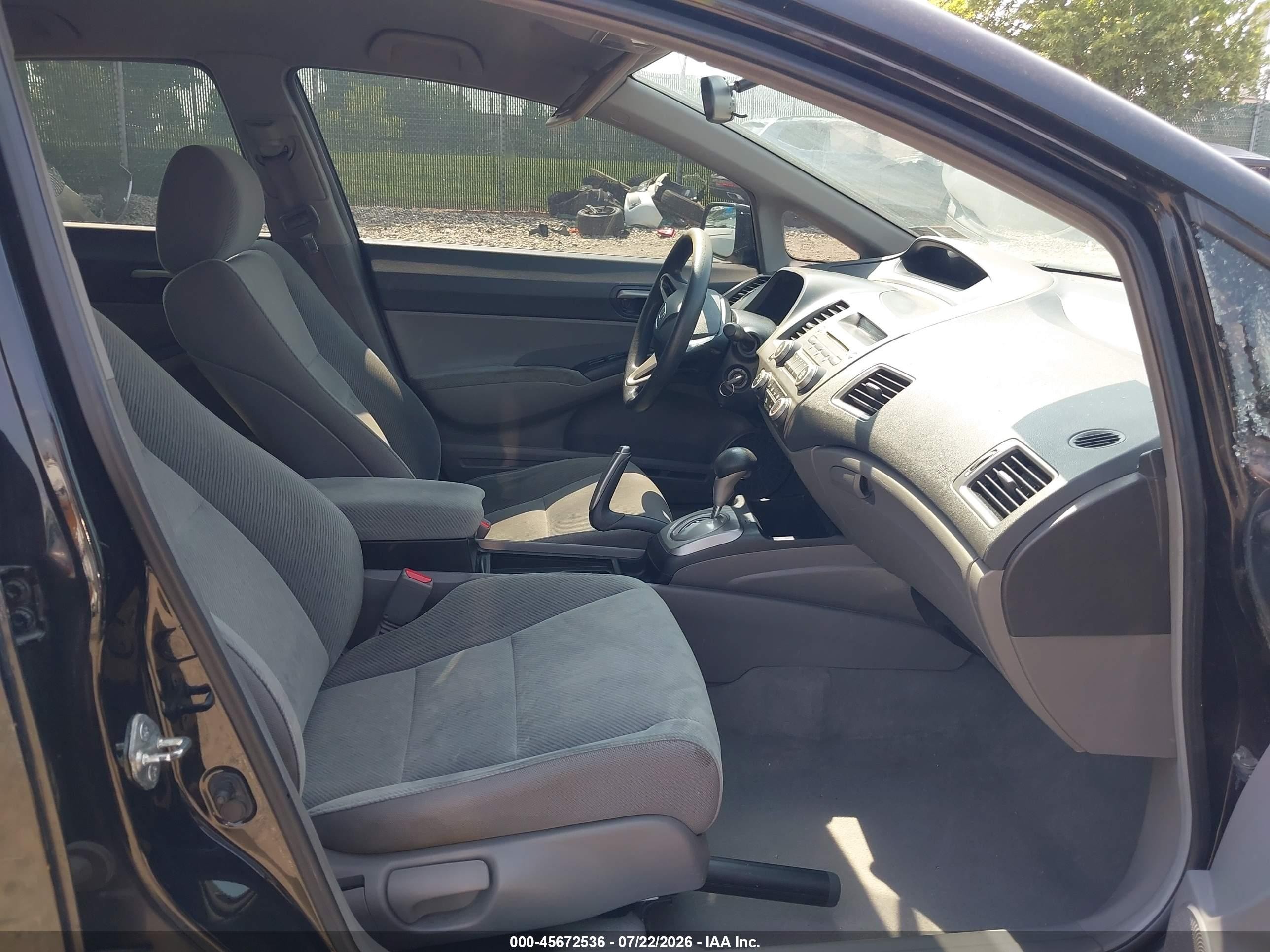 2011 Honda Civic Lx Black vin: 2HGFA1F51BH536715