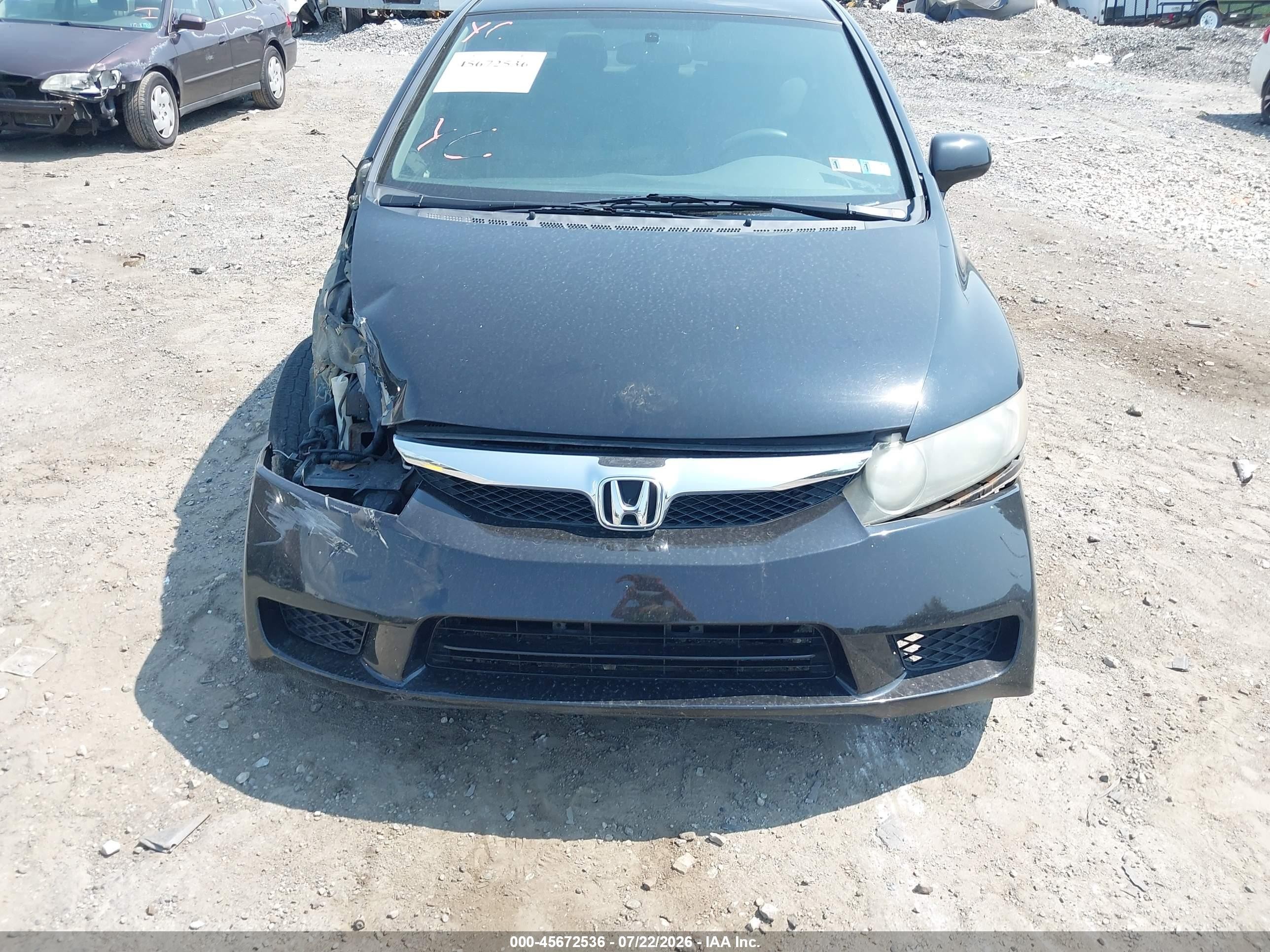 2011 Honda Civic Lx Black vin: 2HGFA1F51BH536715