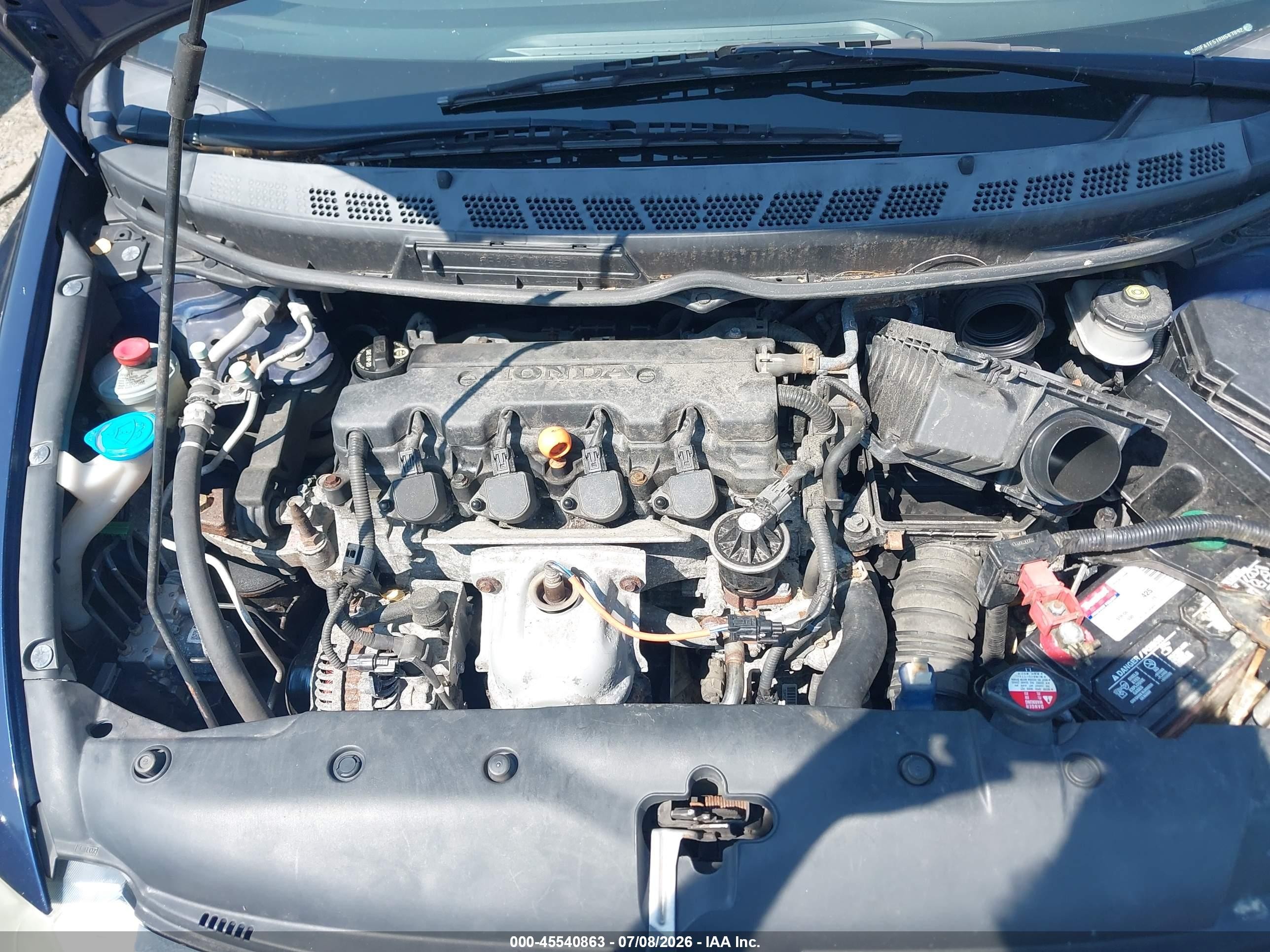 2011 Honda Civic Lx Blue vin: 2HGFA1F51BH547892