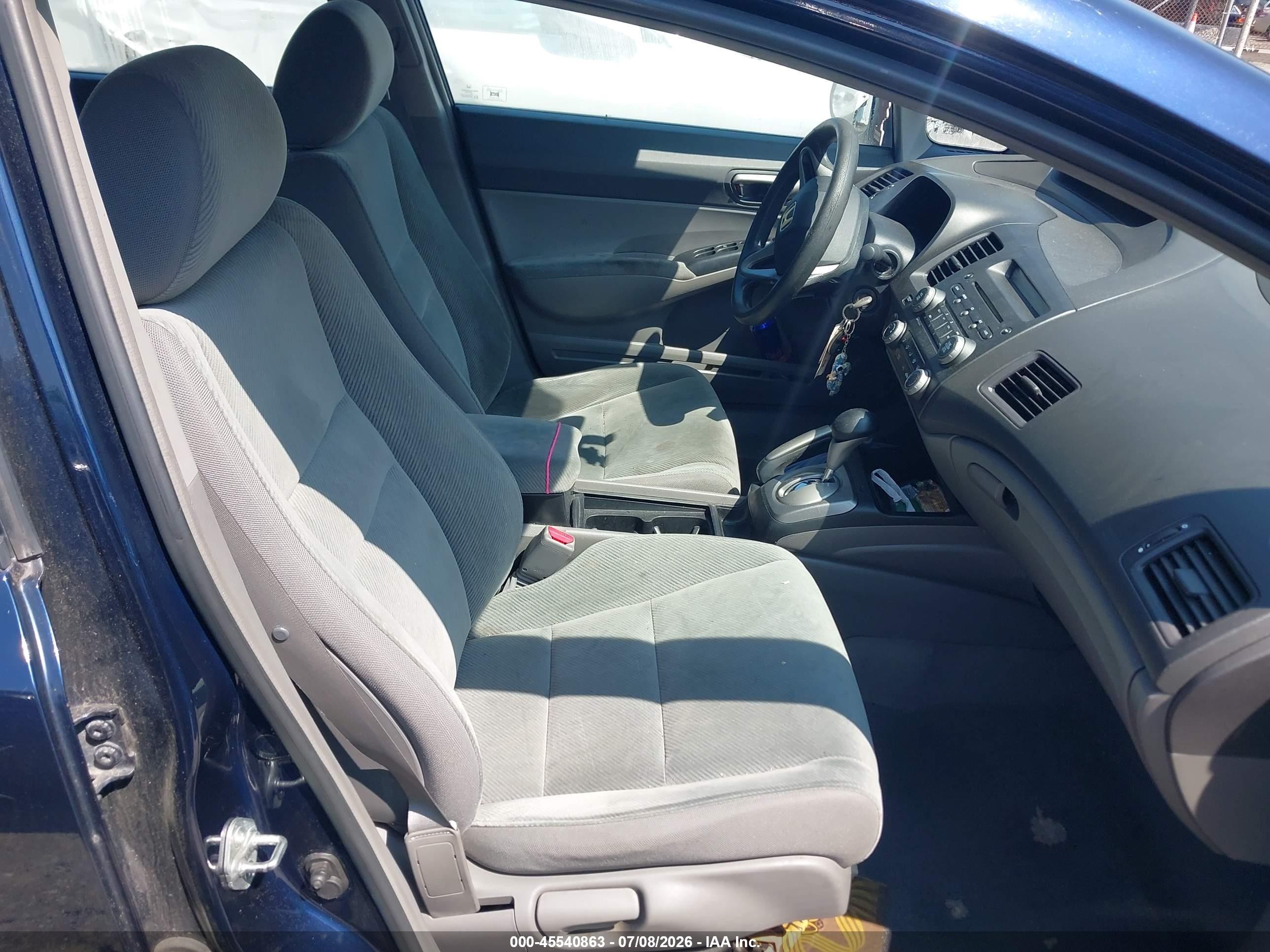 2011 Honda Civic Lx Blue vin: 2HGFA1F51BH547892