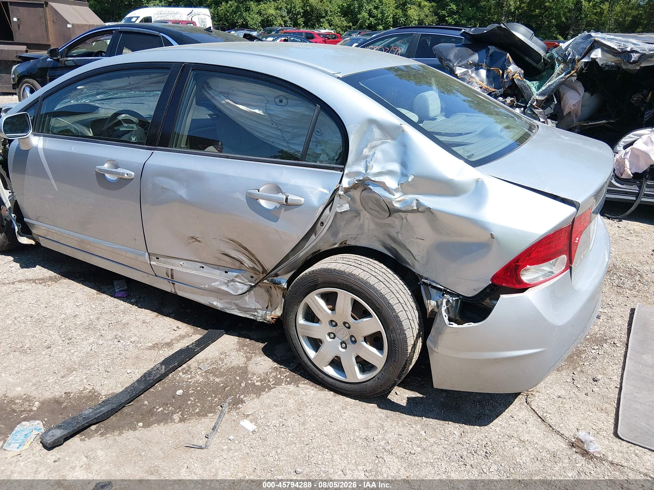 2010 Honda Civic Lx Silver vin: 2HGFA1F52AH301593