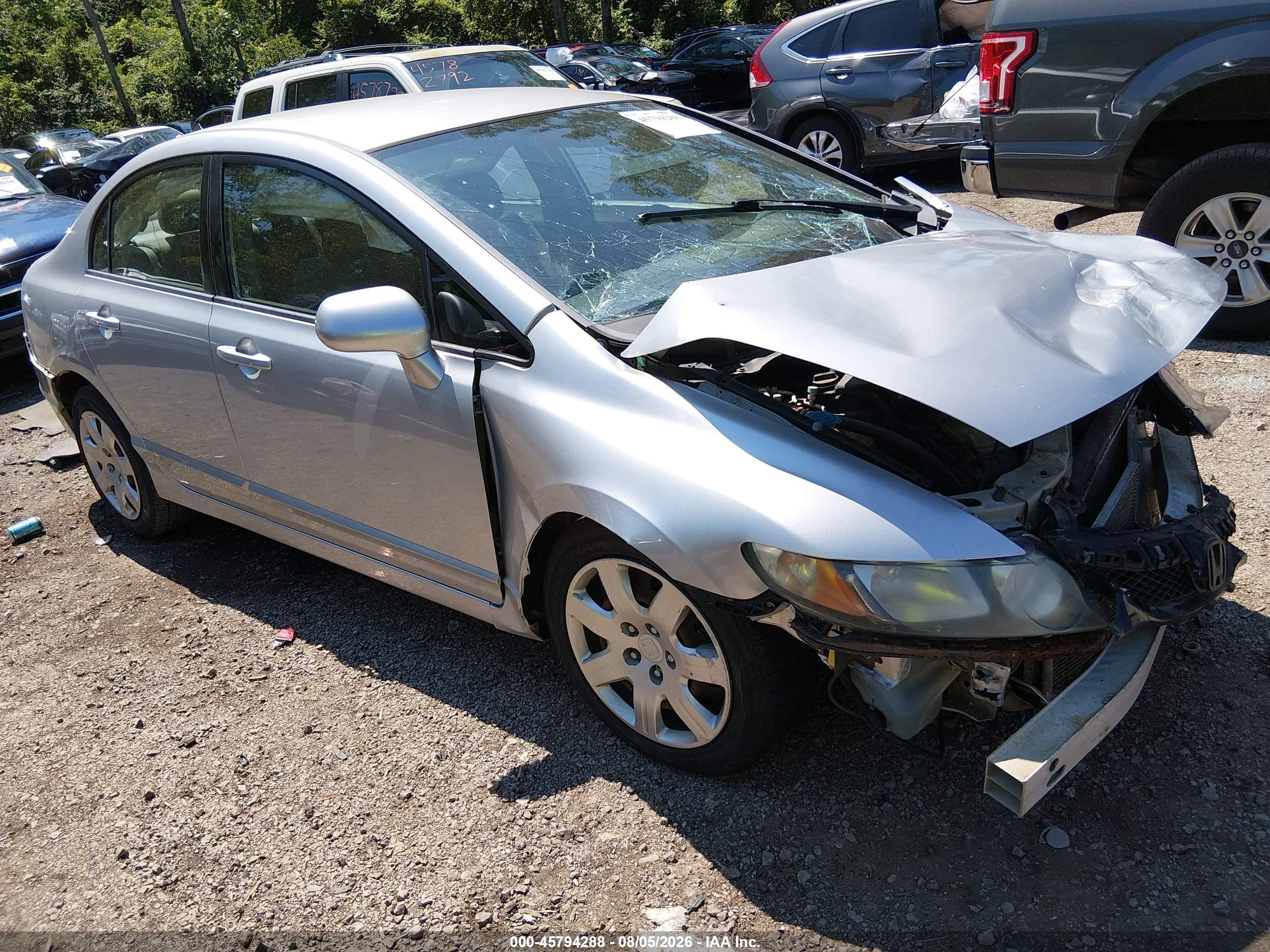 2010 Honda Civic Lx Silver vin: 2HGFA1F52AH301593