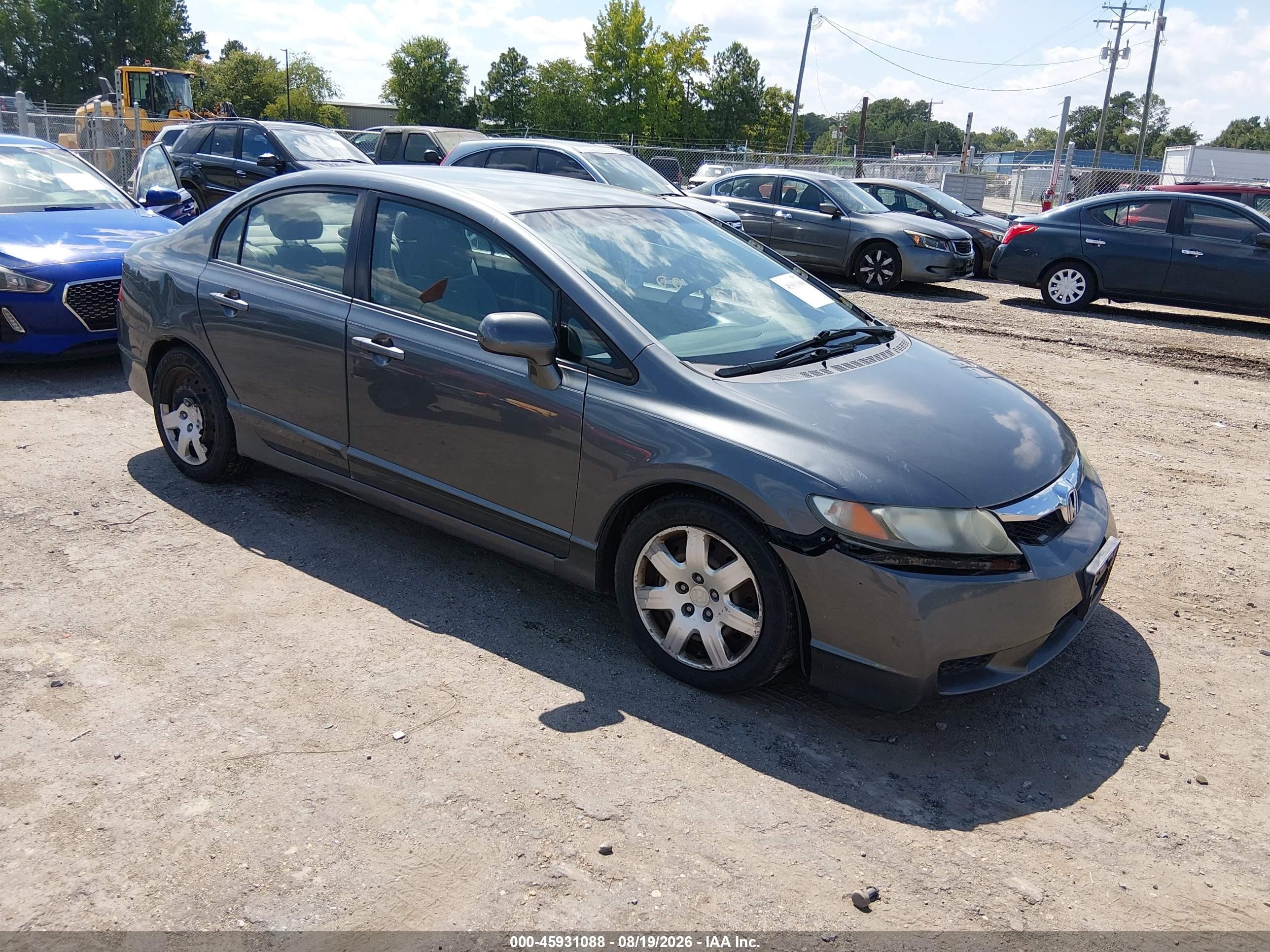 2010 Honda Civic Lx Gray vin: 2HGFA1F52AH302808