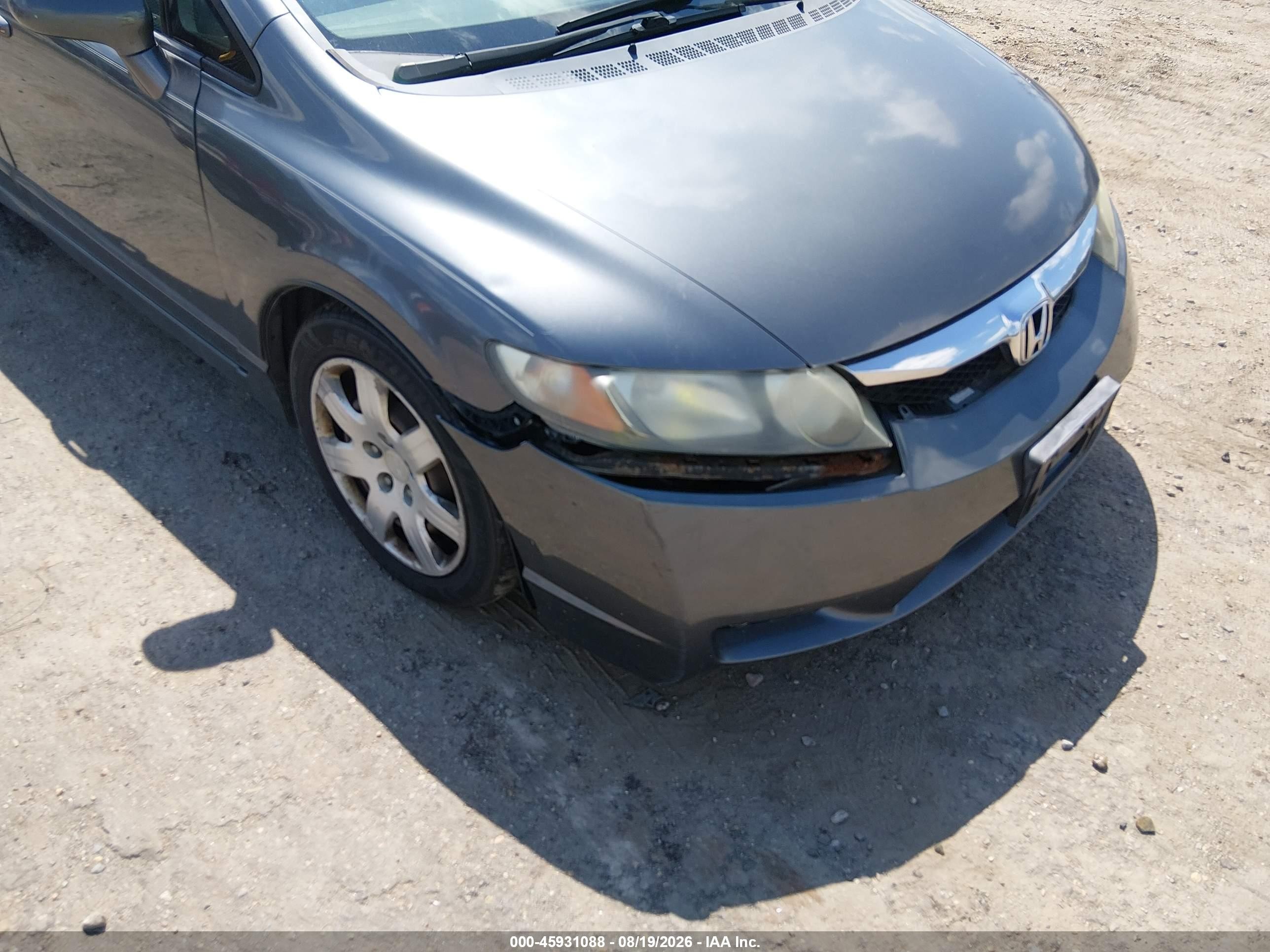 2010 Honda Civic Lx Gray vin: 2HGFA1F52AH302808