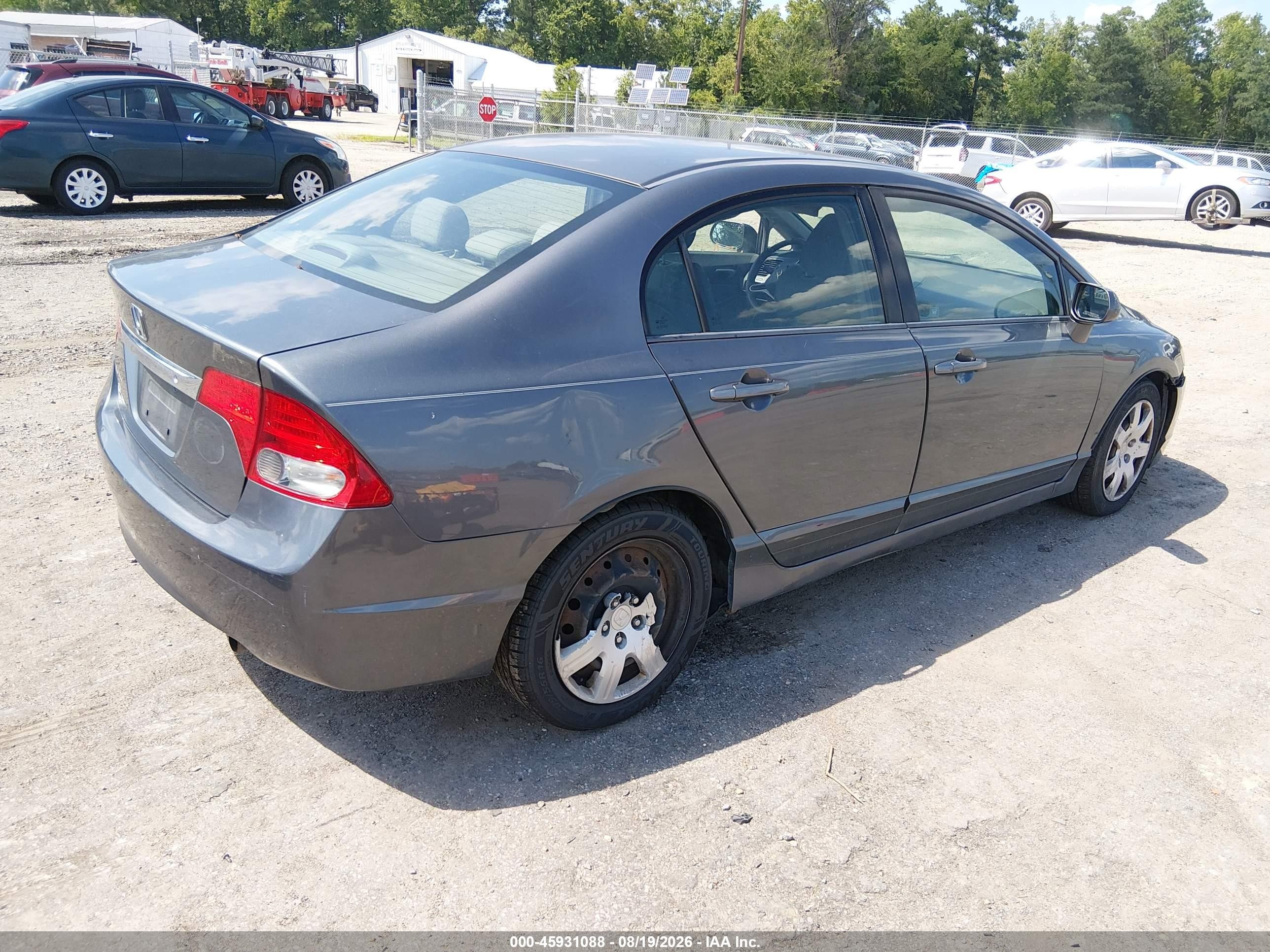 2010 Honda Civic Lx Gray vin: 2HGFA1F52AH302808