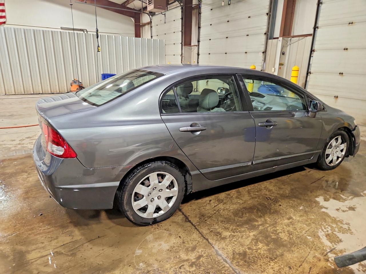 2010 Honda Civic Lx Gray vin: 2HGFA1F52AH302825