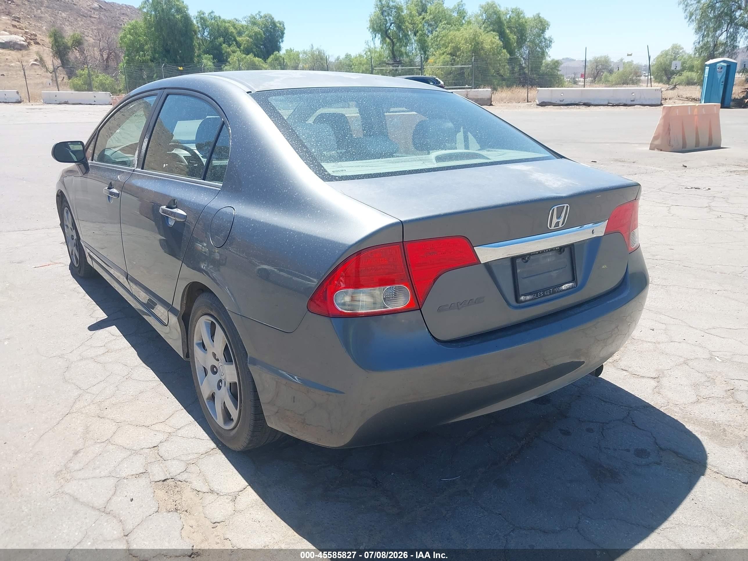 2010 Honda Civic Lx Gray vin: 2HGFA1F52AH305885