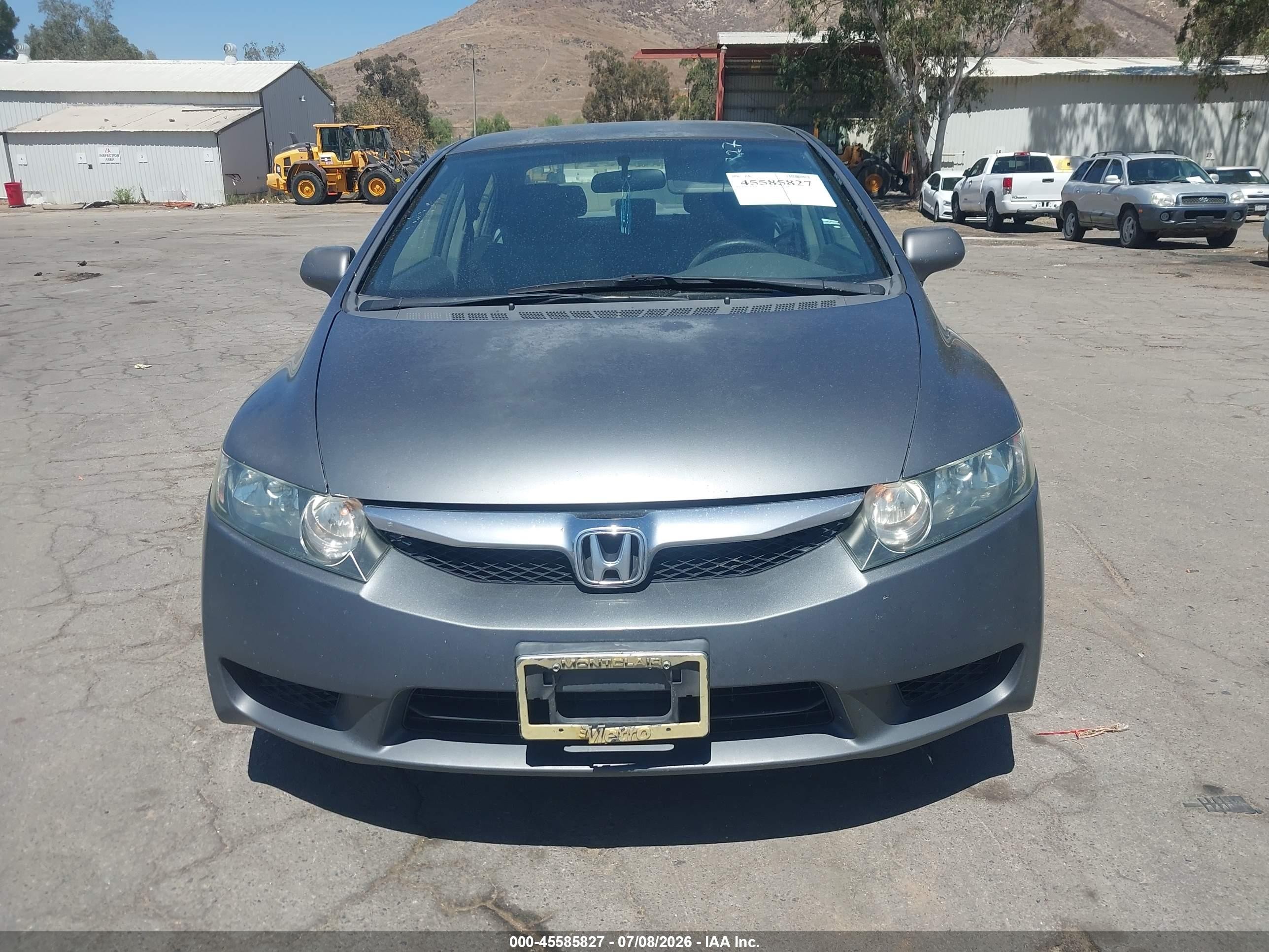 2010 Honda Civic Lx Gray vin: 2HGFA1F52AH305885