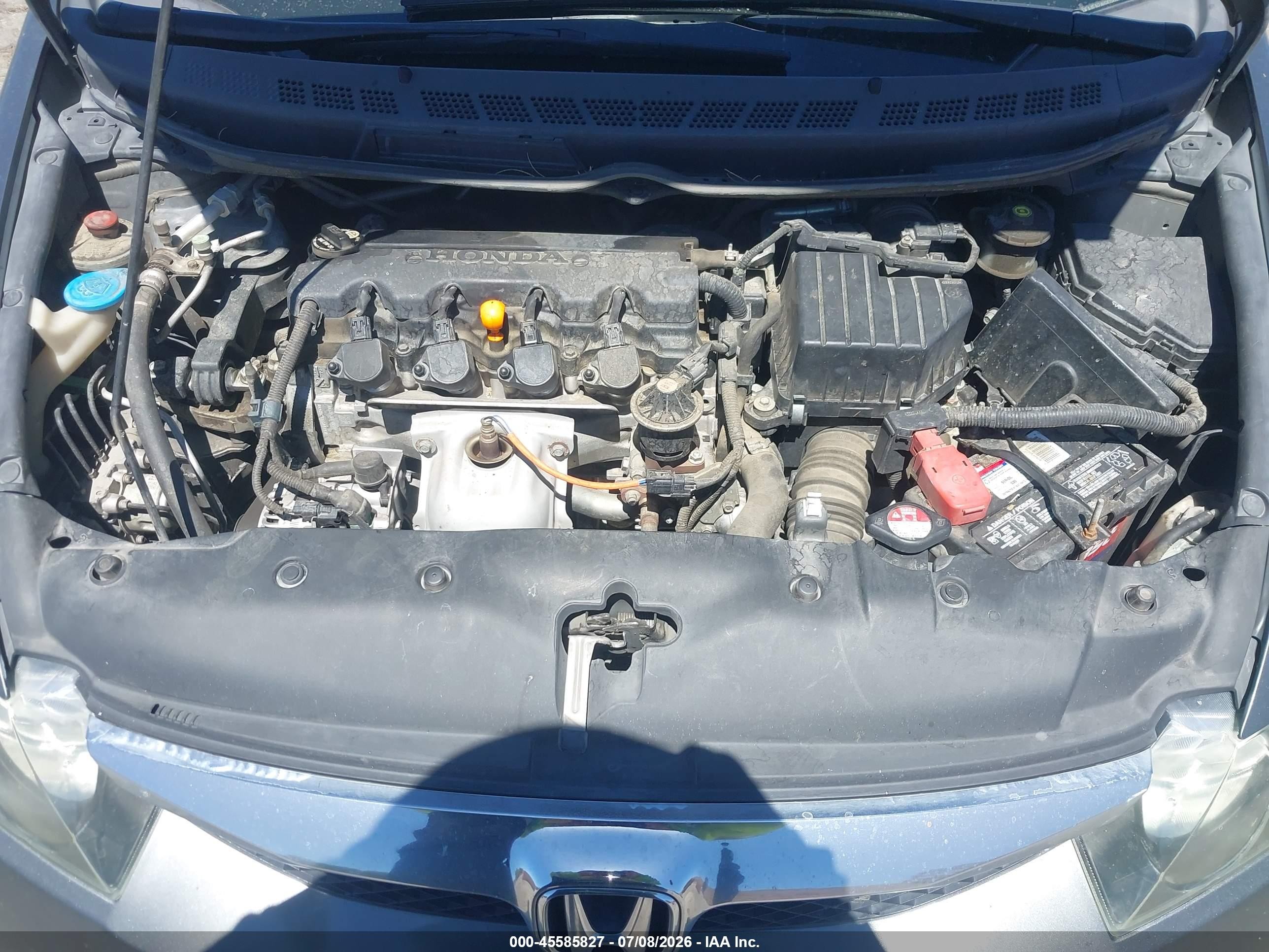 2010 Honda Civic Lx Gray vin: 2HGFA1F52AH305885
