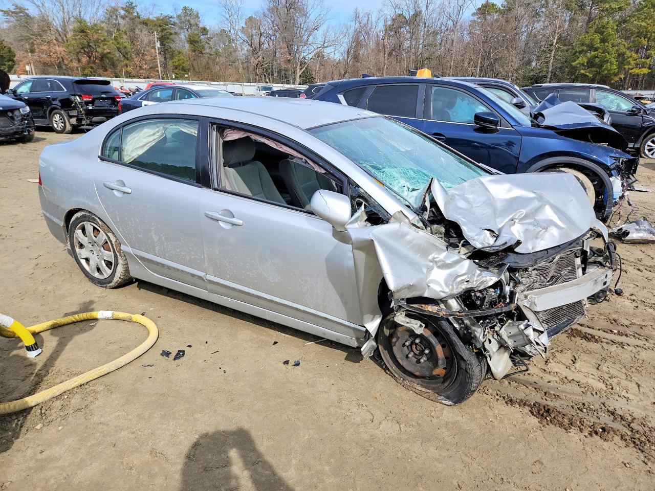 2010 Honda Civic Lx Silver vin: 2HGFA1F52AH318975