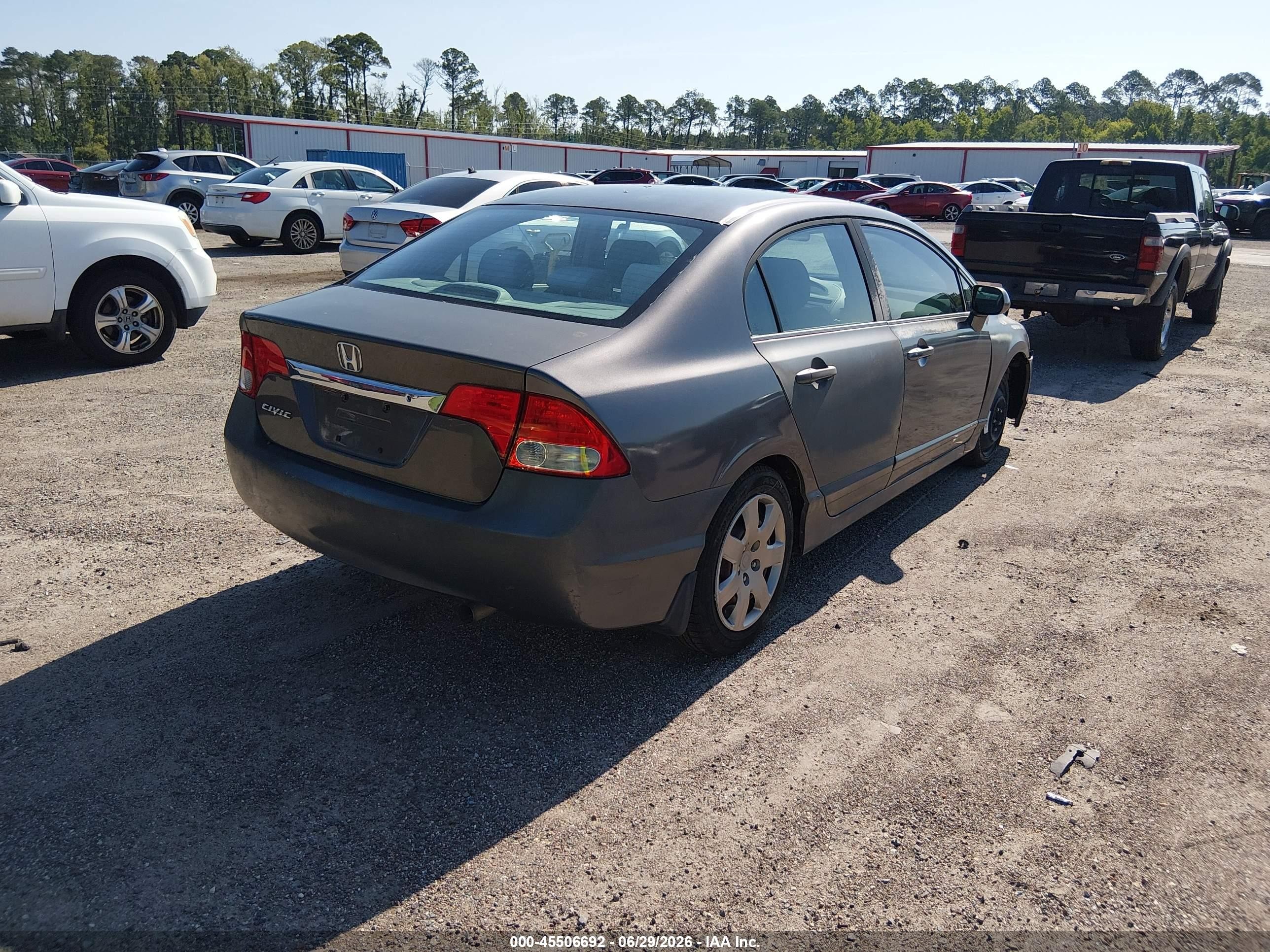 2010 Honda Civic Lx Gray vin: 2HGFA1F52AH320550